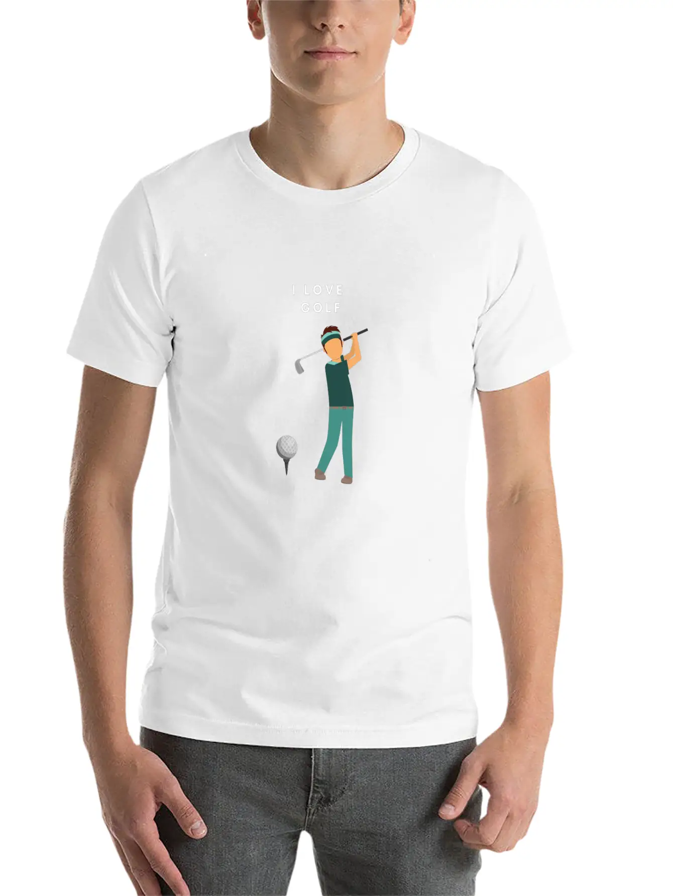 I LOVE GOLF Unisex Casual T-Shirt – Clean Design For Daily Comfort