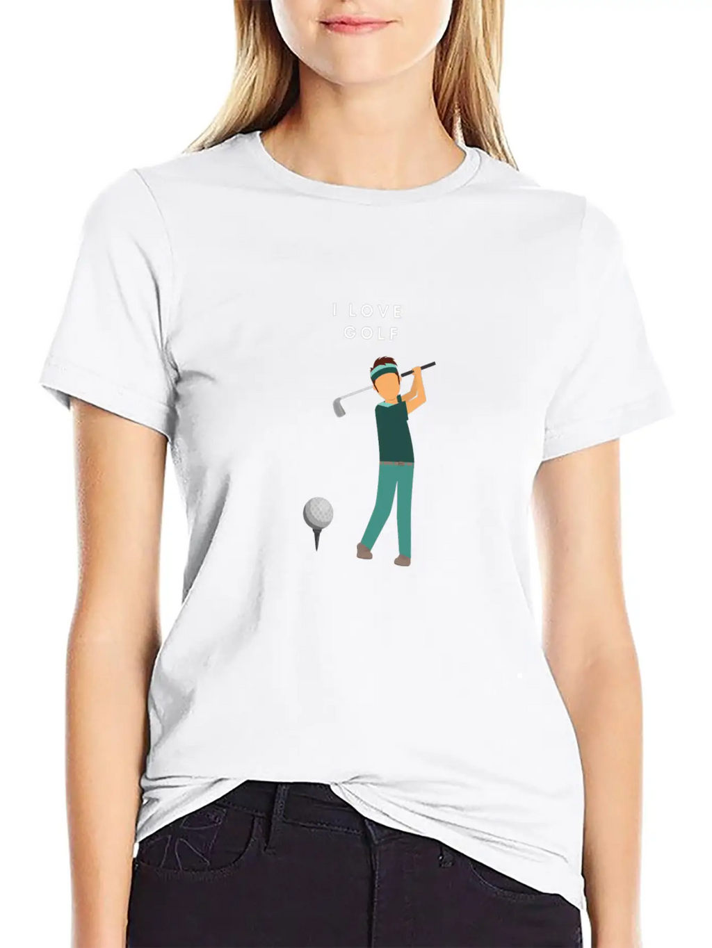 I LOVE GOLF Unisex Casual T-Shirt – Clean Design For Daily Comfort