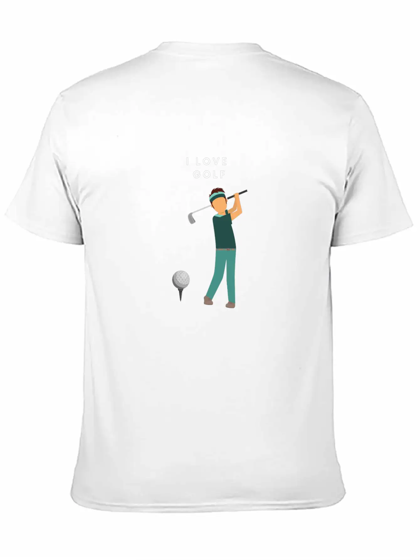 I LOVE GOLF Unisex Casual T-Shirt – Clean Design For Daily Comfort