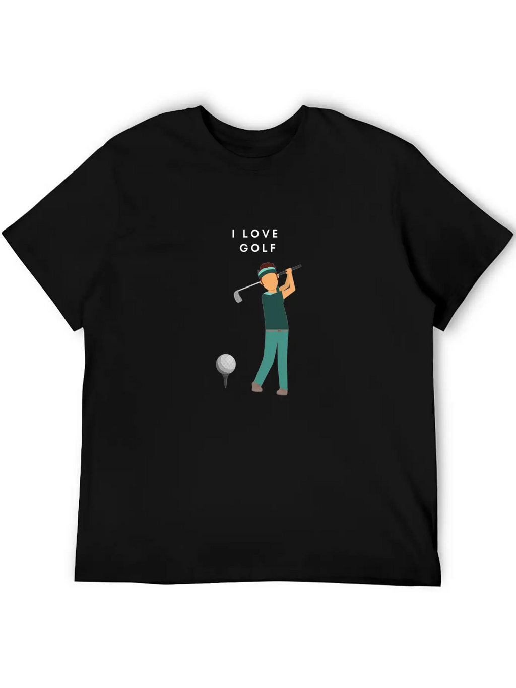 I LOVE GOLF Unisex Casual T-Shirt – Clean Design For Daily Comfort