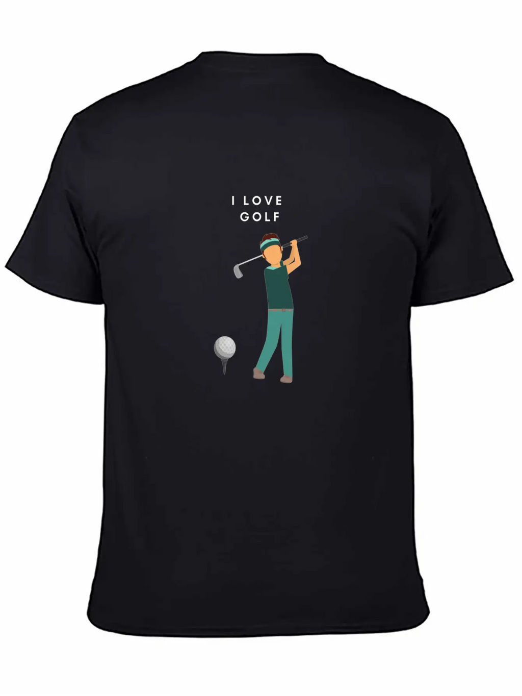 I LOVE GOLF Unisex Casual T-Shirt – Clean Design For Daily Comfort