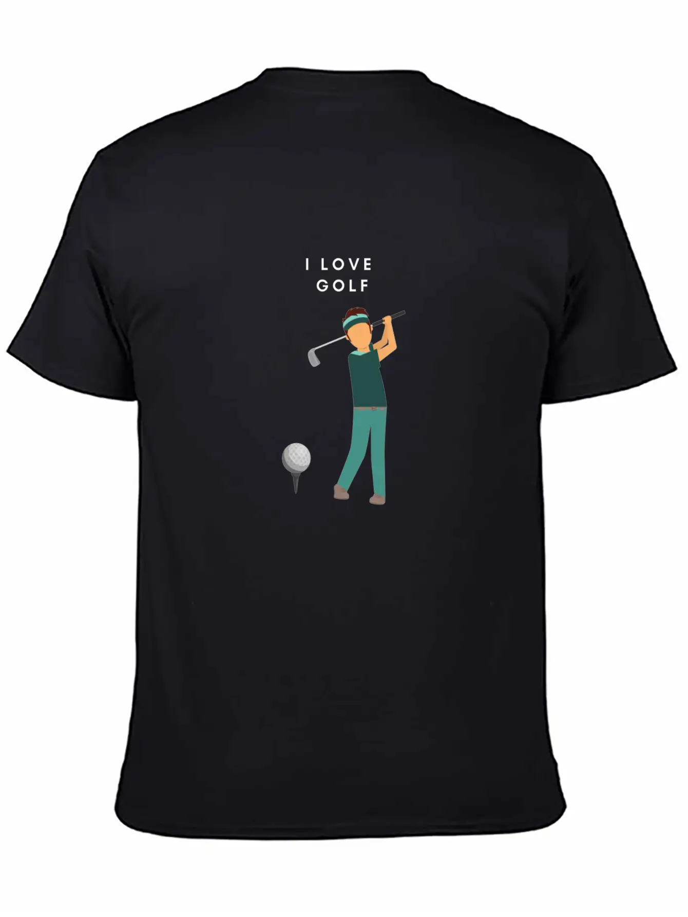 I LOVE GOLF Unisex Casual T-Shirt – Clean Design For Daily Comfort