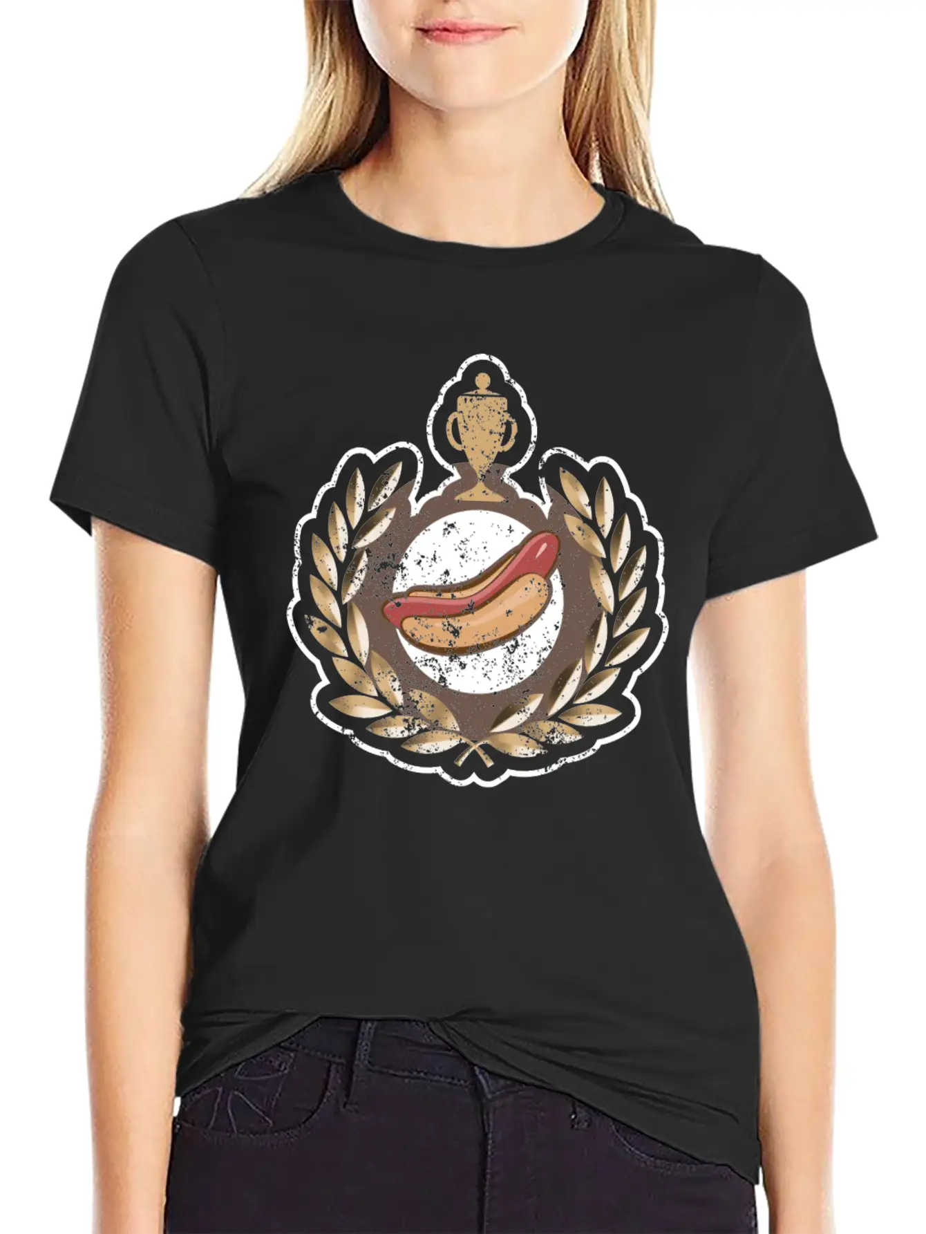 I Love Hot Dog Competitive Eating Hot Dog Eating Unisex Casual T-Shirt – Clean Design For Daily Comfort