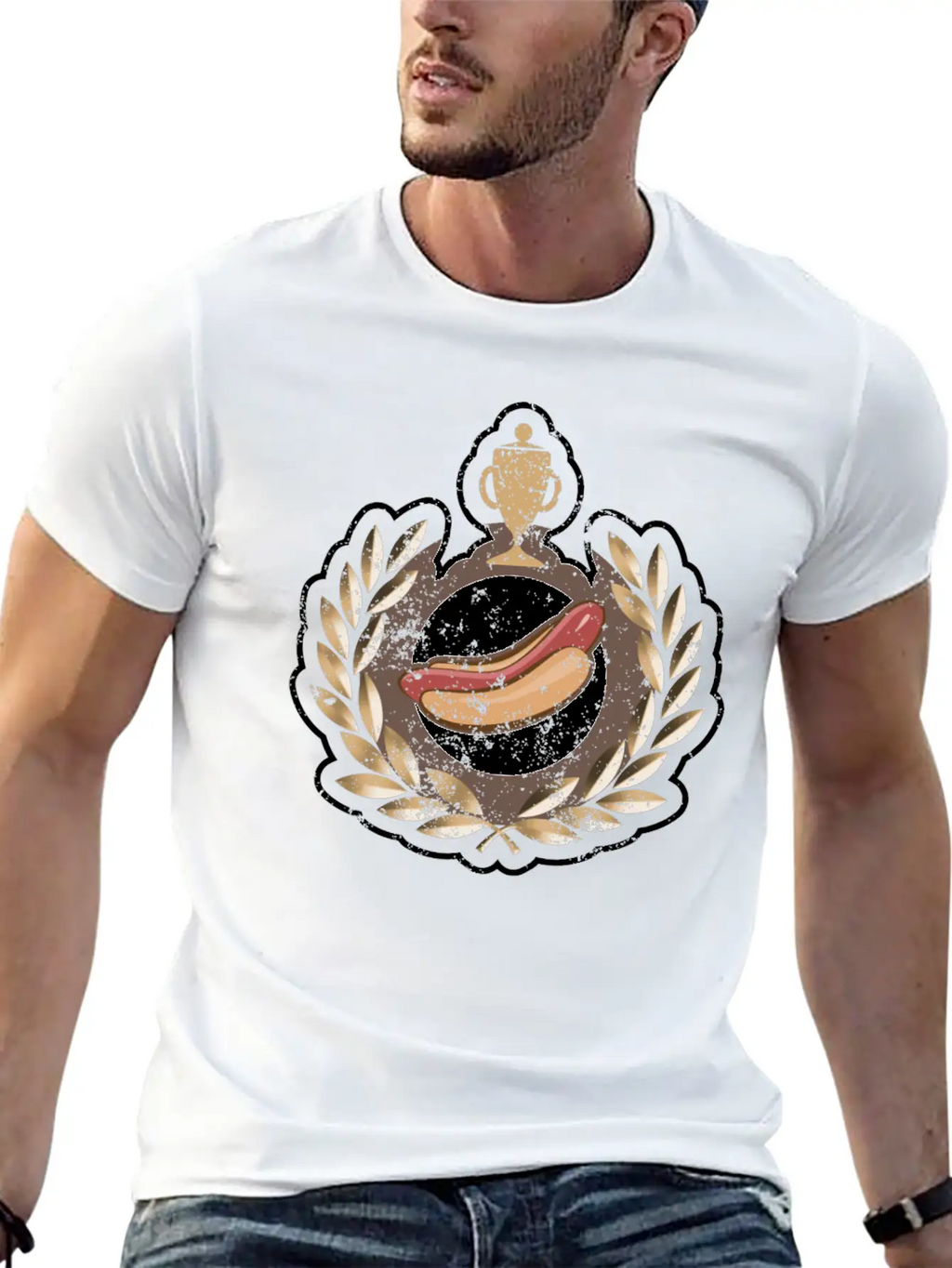 I Love Hot Dog Competitive Eating Hot Dog Eating Unisex Casual T-Shirt – Clean Design For Daily Comfort