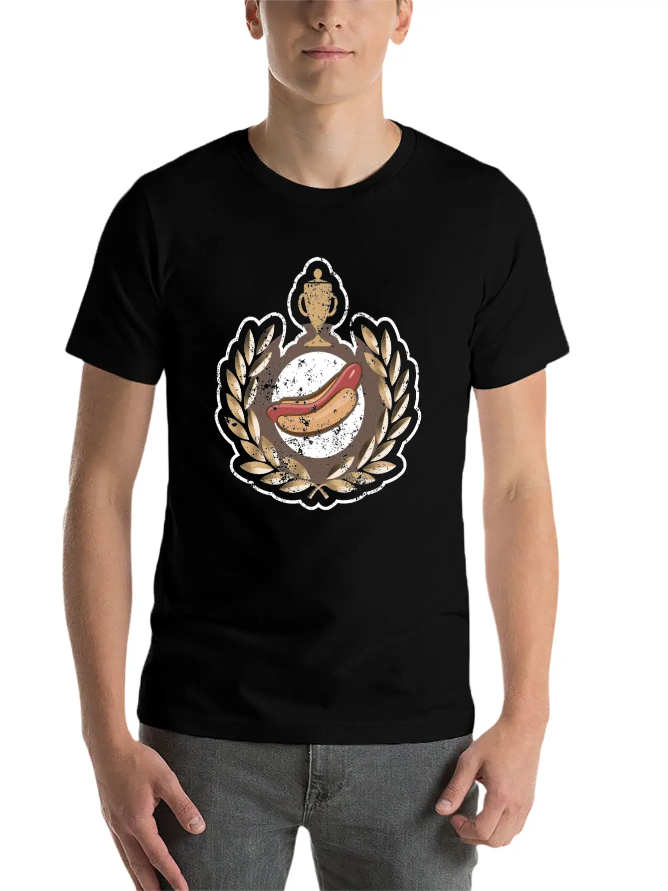 I Love Hot Dog Competitive Eating Hot Dog Eating Unisex Casual T-Shirt – Clean Design For Daily Comfort