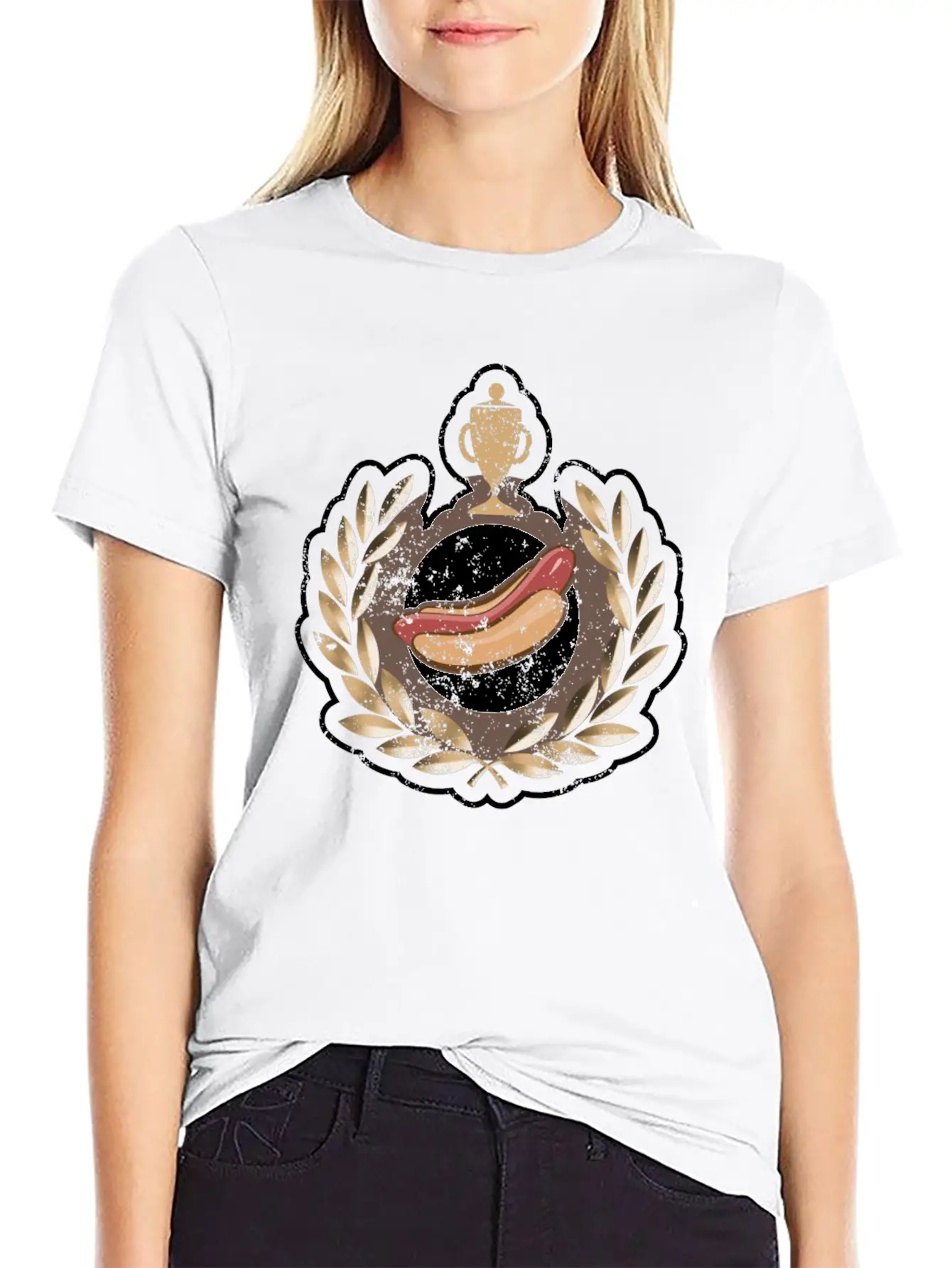 I Love Hot Dog Competitive Eating Hot Dog Eating Unisex Casual T-Shirt – Clean Design For Daily Comfort
