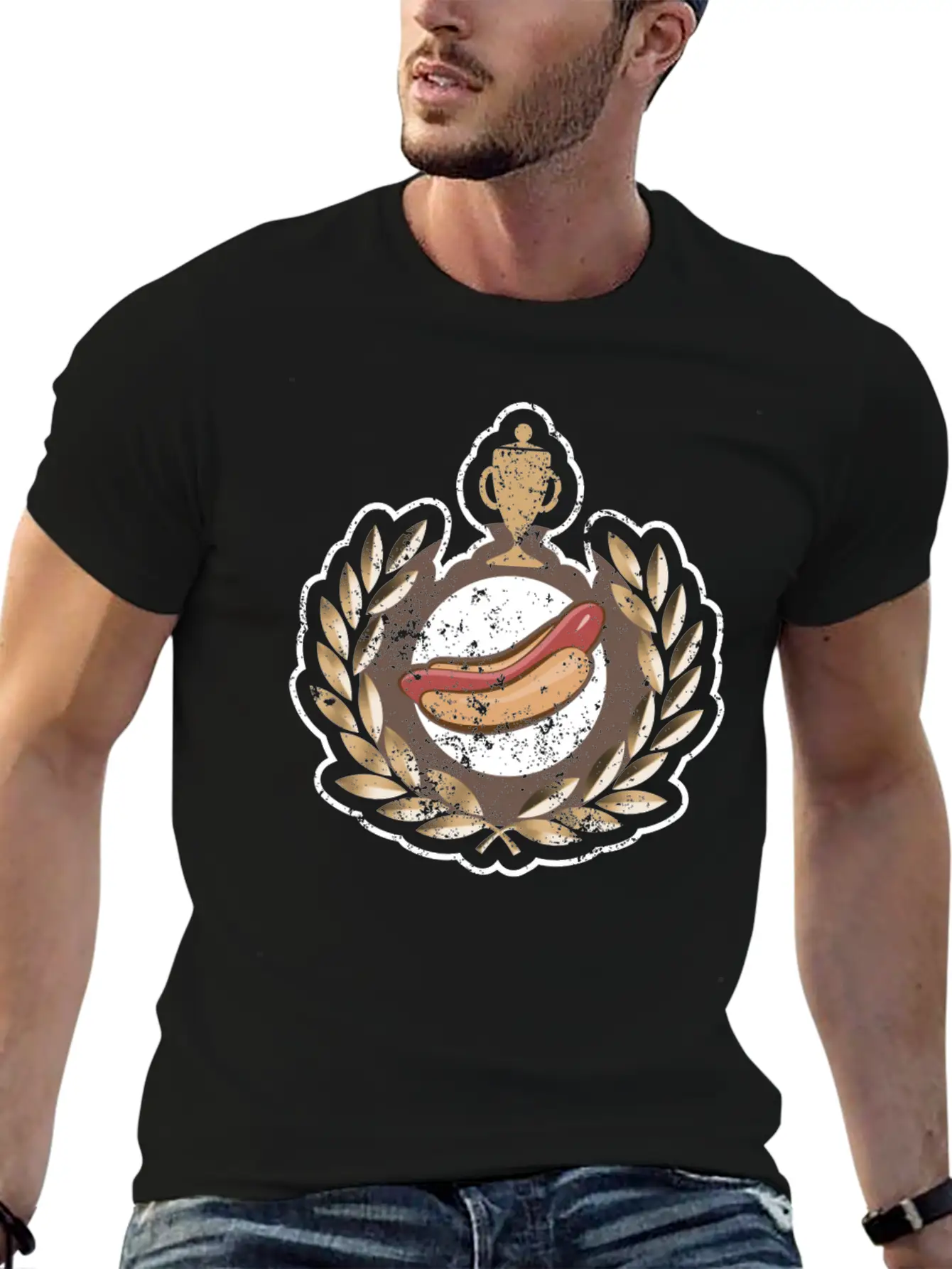 I Love Hot Dog Competitive Eating Hot Dog Eating Unisex Casual T-Shirt – Clean Design For Daily Comfort