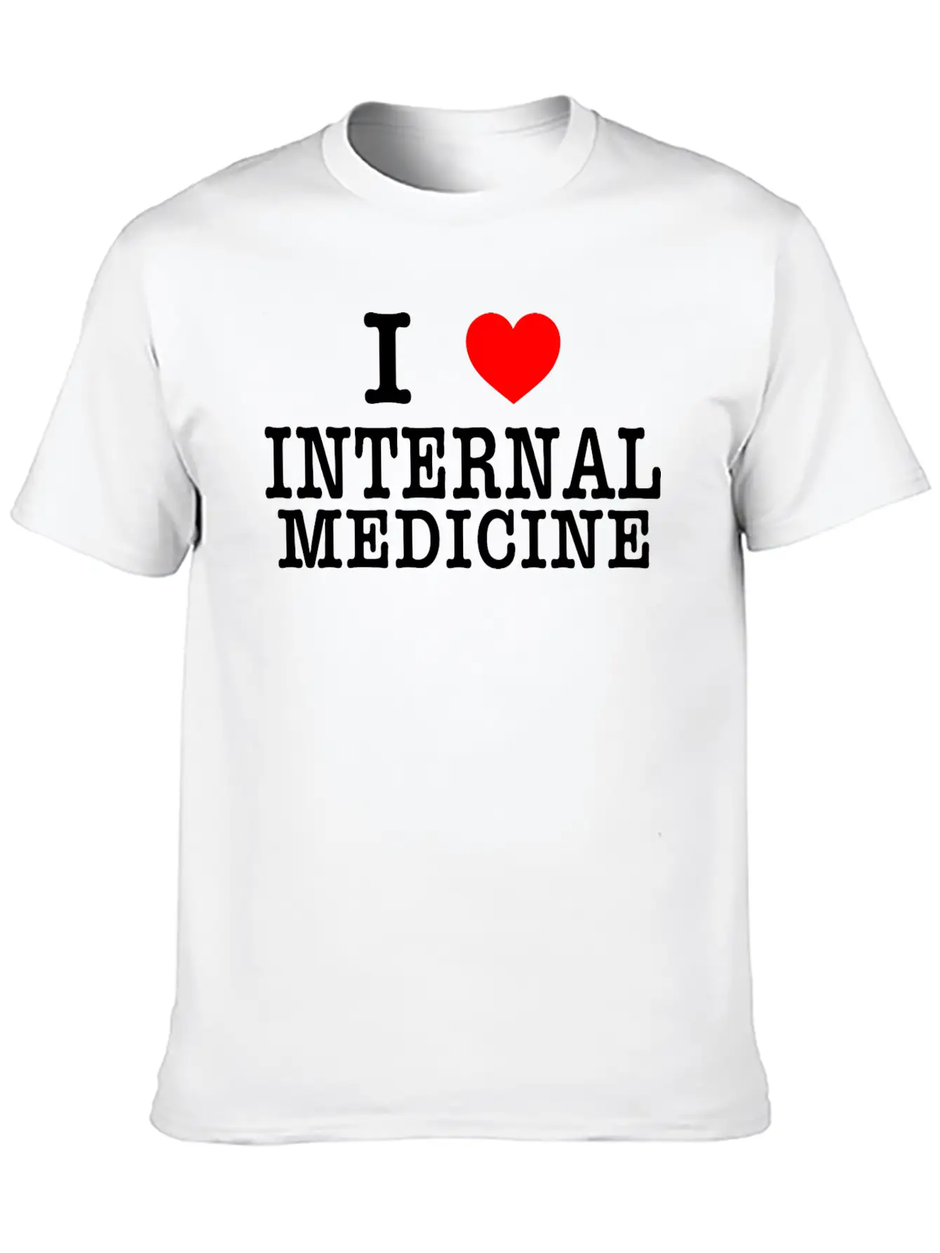 I Love Internal Medicine Stylish Everyday T-Shirt – Unisex Basic Cotton Tee