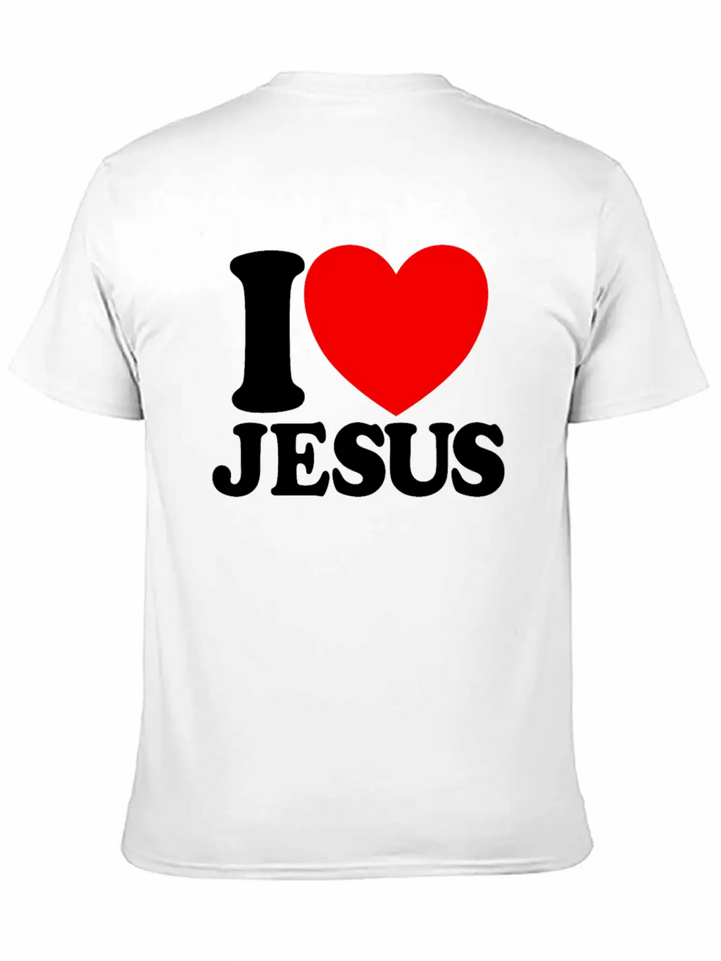 I Love Jesus Christian Faith Church Bible Jesusvac Breathable Graphic T-Shirt – Perfect For Casual Days