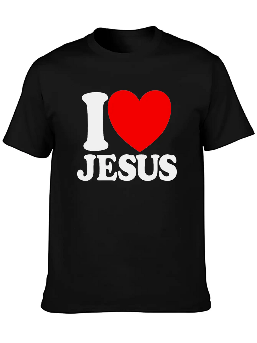 I Love Jesus Christian Faith Church Bible Jesusvac Breathable Graphic T-Shirt – Perfect For Casual Days
