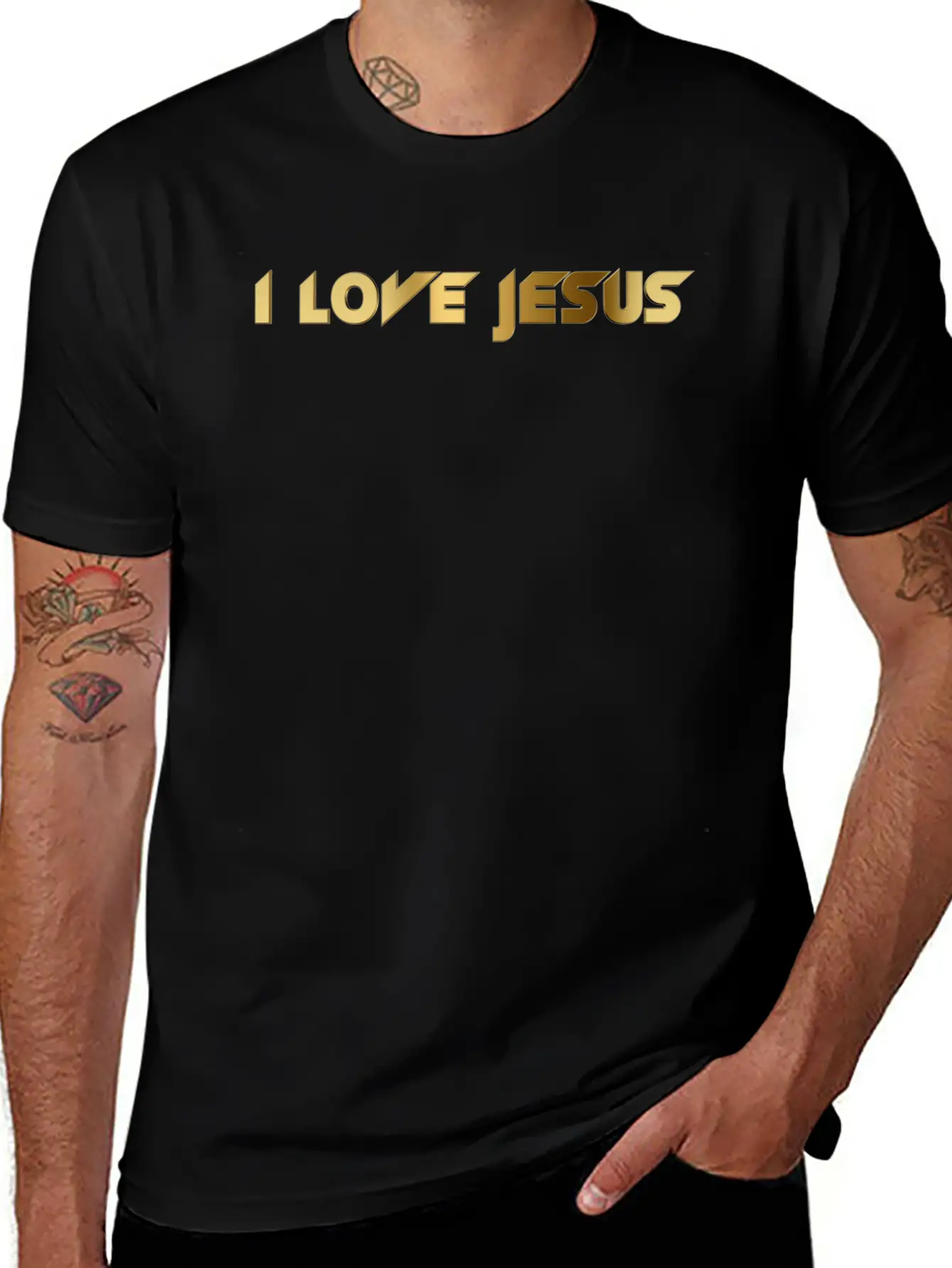 I Love Jesus Unisex Casual T-Shirt – Clean Design For Daily Comfort