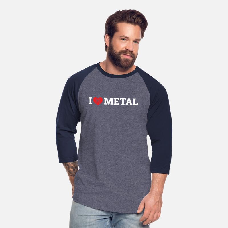 I Love Metal Music Classic Typo Minimalism Design