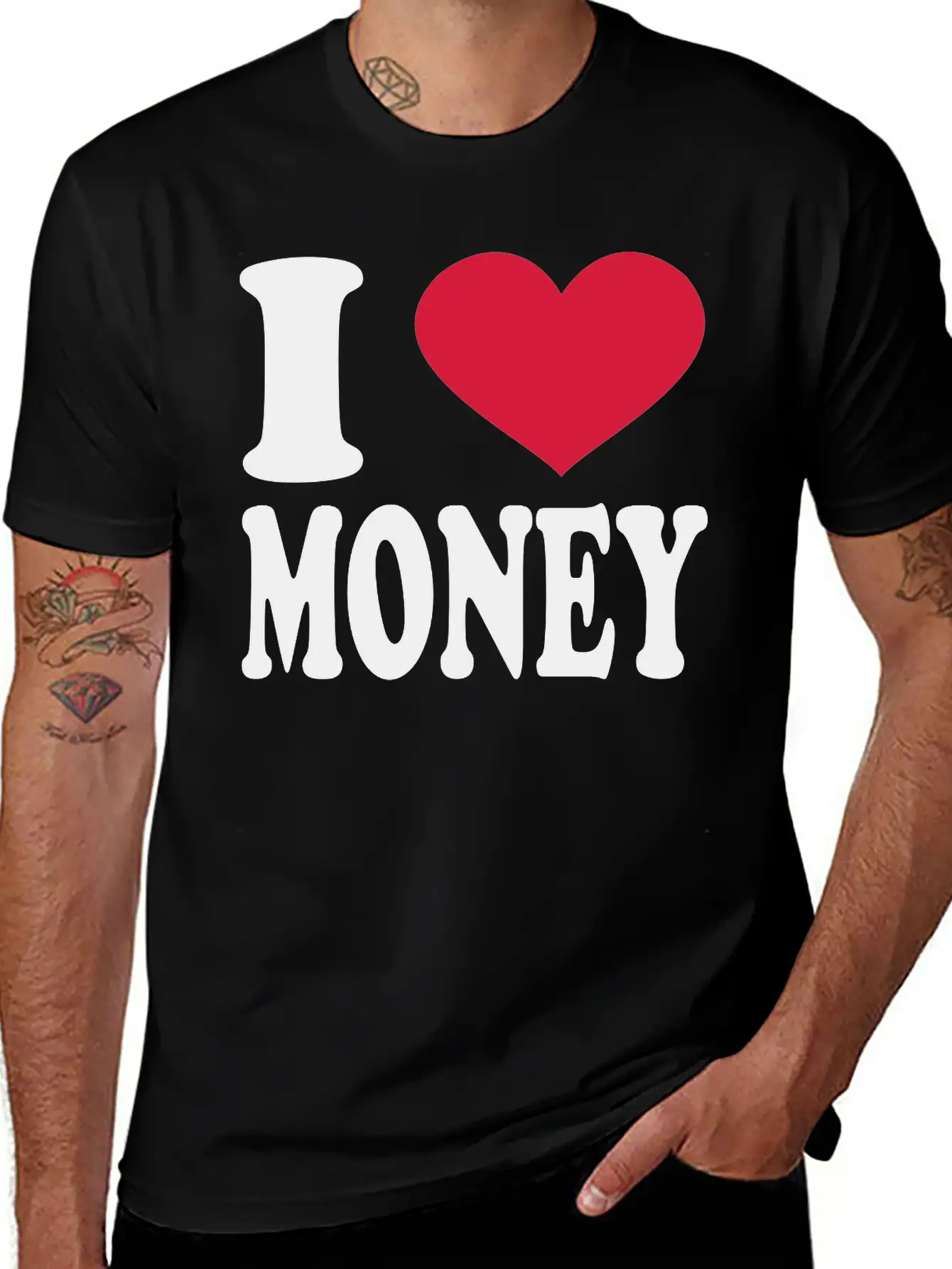 I Love Money Essential Cotton Tee For Daily Outfits – Unisex Style