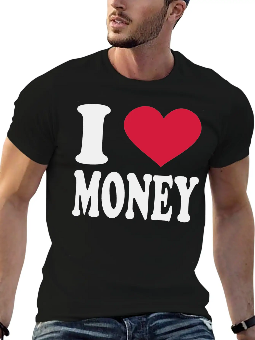 I Love Money Essential Cotton Tee For Daily Outfits – Unisex Style