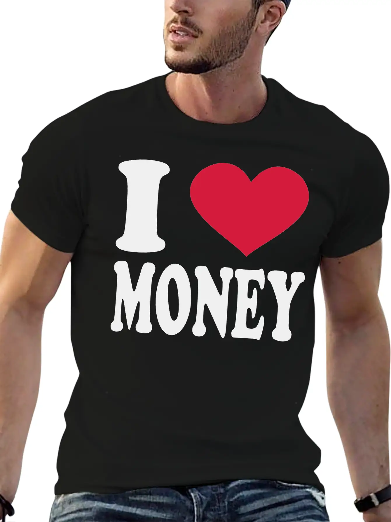 I Love Money Essential Cotton Tee For Daily Outfits – Unisex Style