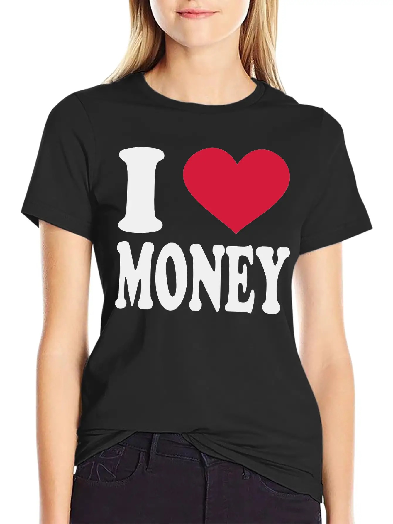 I Love Money Essential Cotton Tee For Daily Outfits – Unisex Style