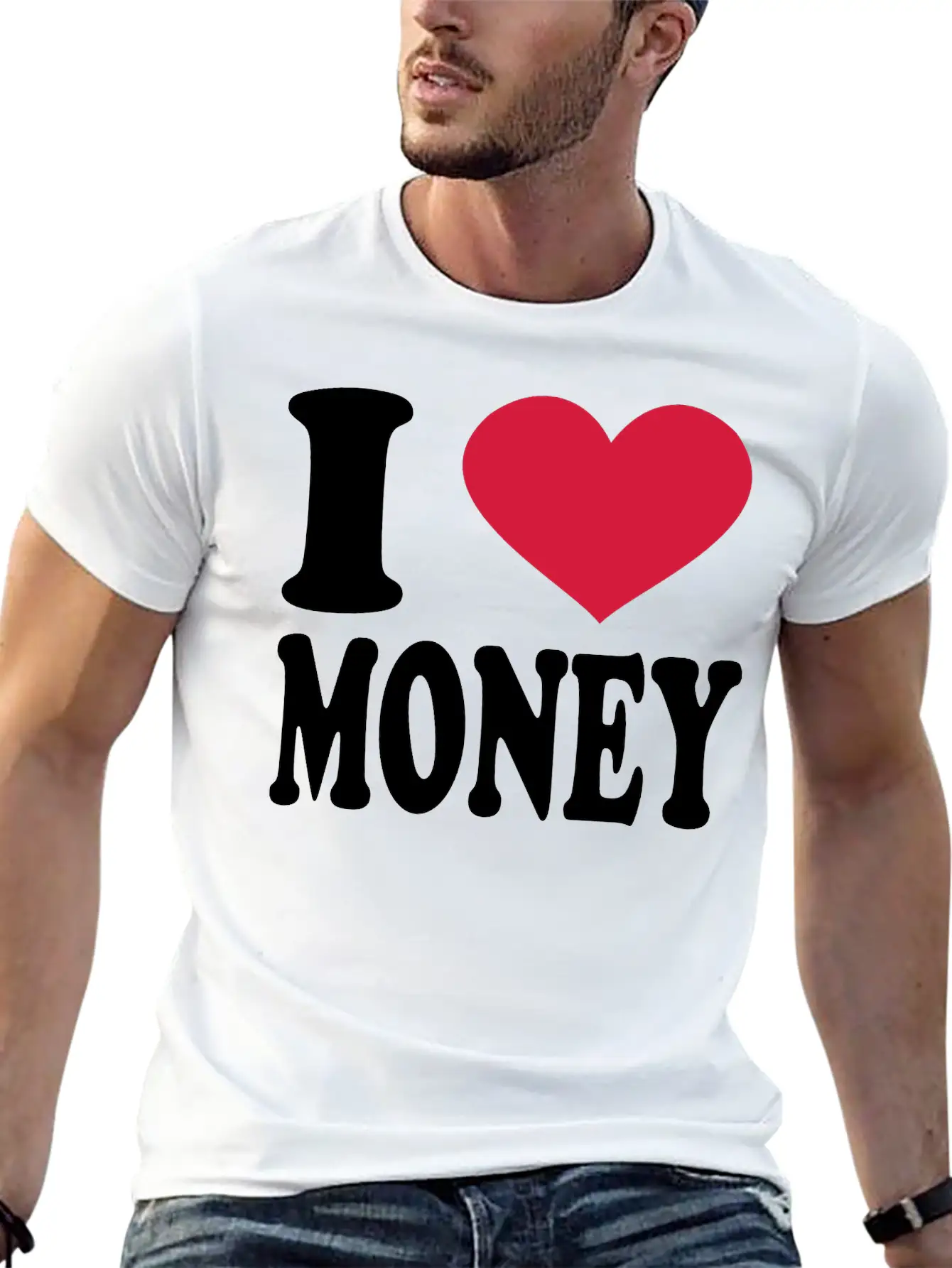 I Love Money Essential Cotton Tee For Daily Outfits – Unisex Style