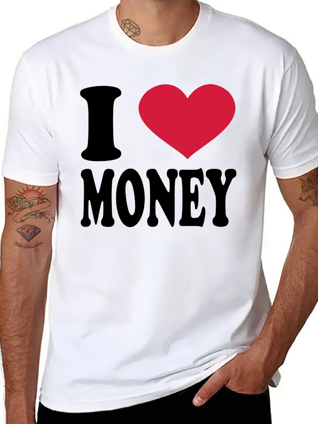 I Love Money Essential Cotton Tee For Daily Outfits – Unisex Style