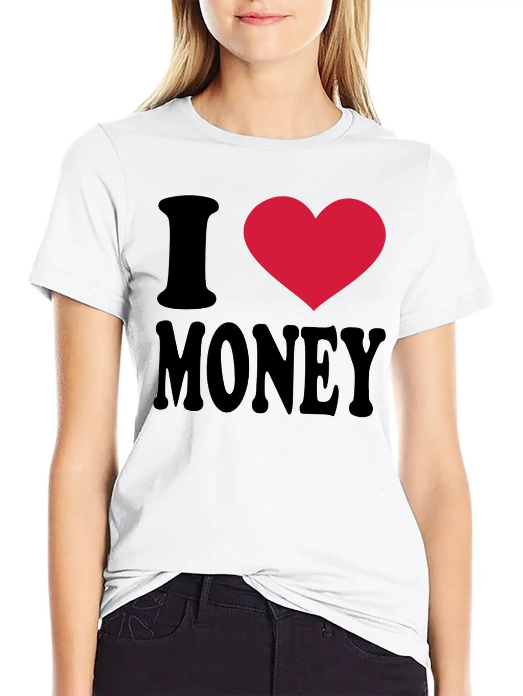 I Love Money Essential Cotton Tee For Daily Outfits – Unisex Style