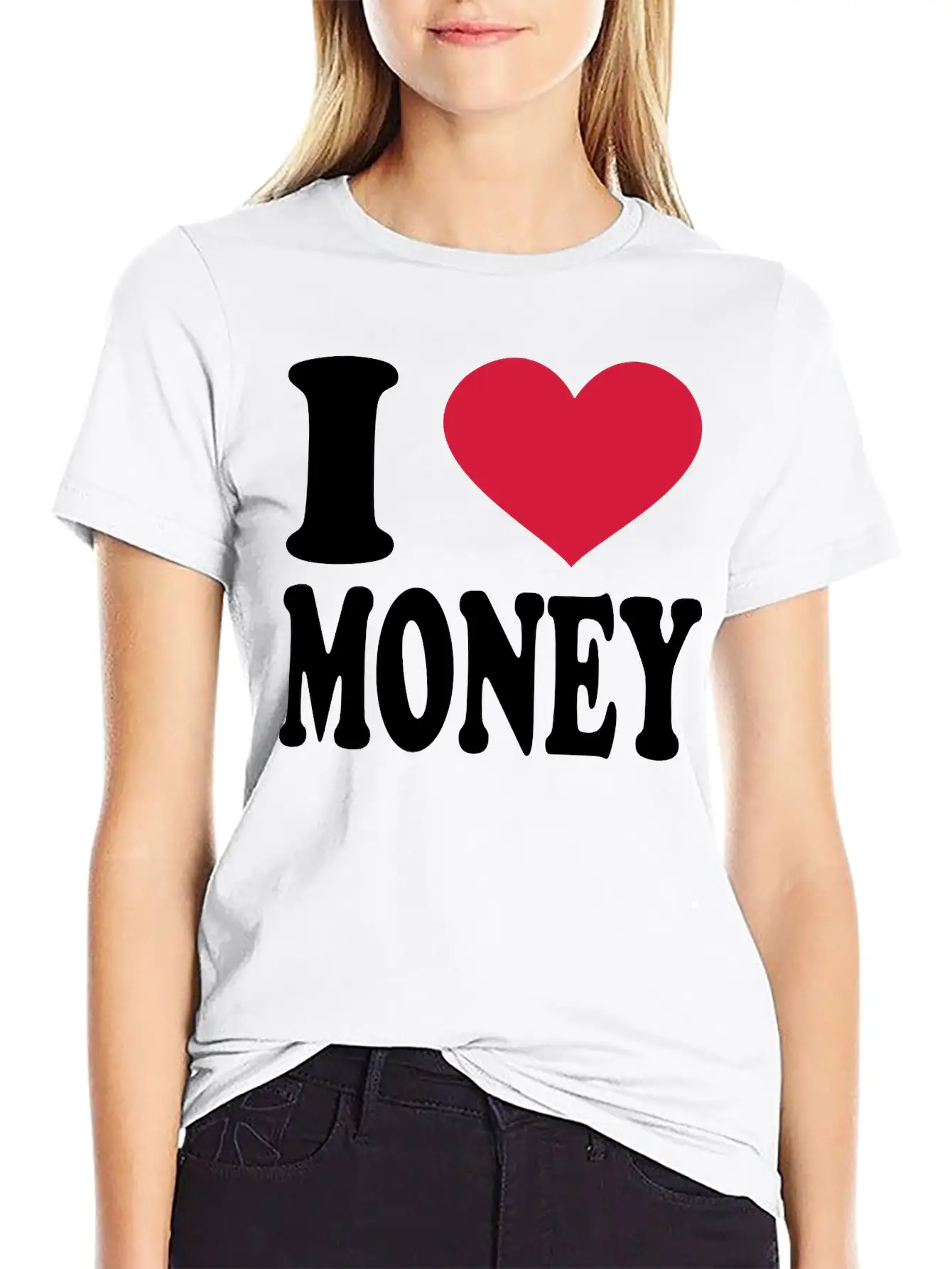 I Love Money Essential Cotton Tee For Daily Outfits – Unisex Style