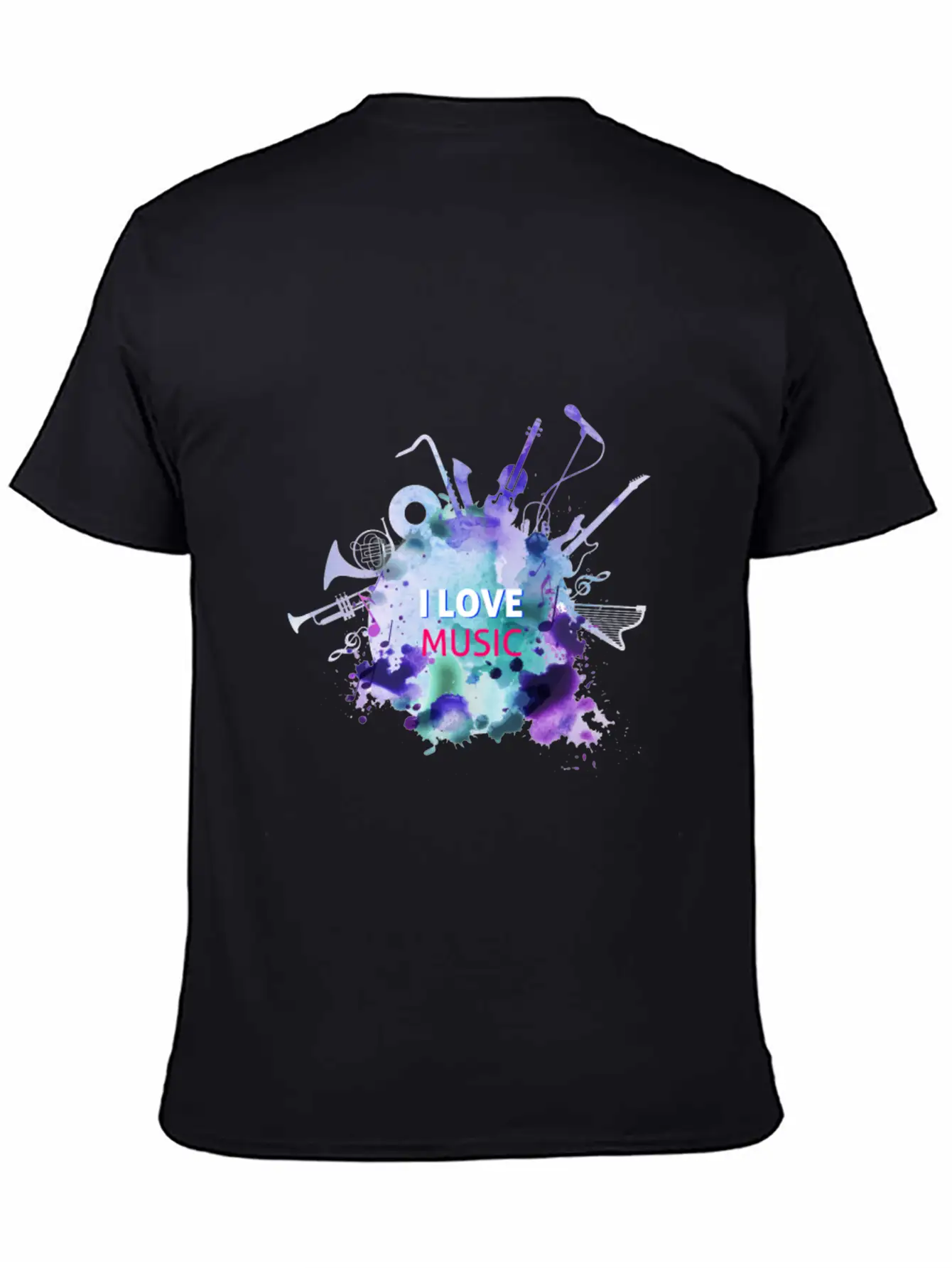 I Love Music Essential Cotton Tee For Daily Outfits – Unisex Style