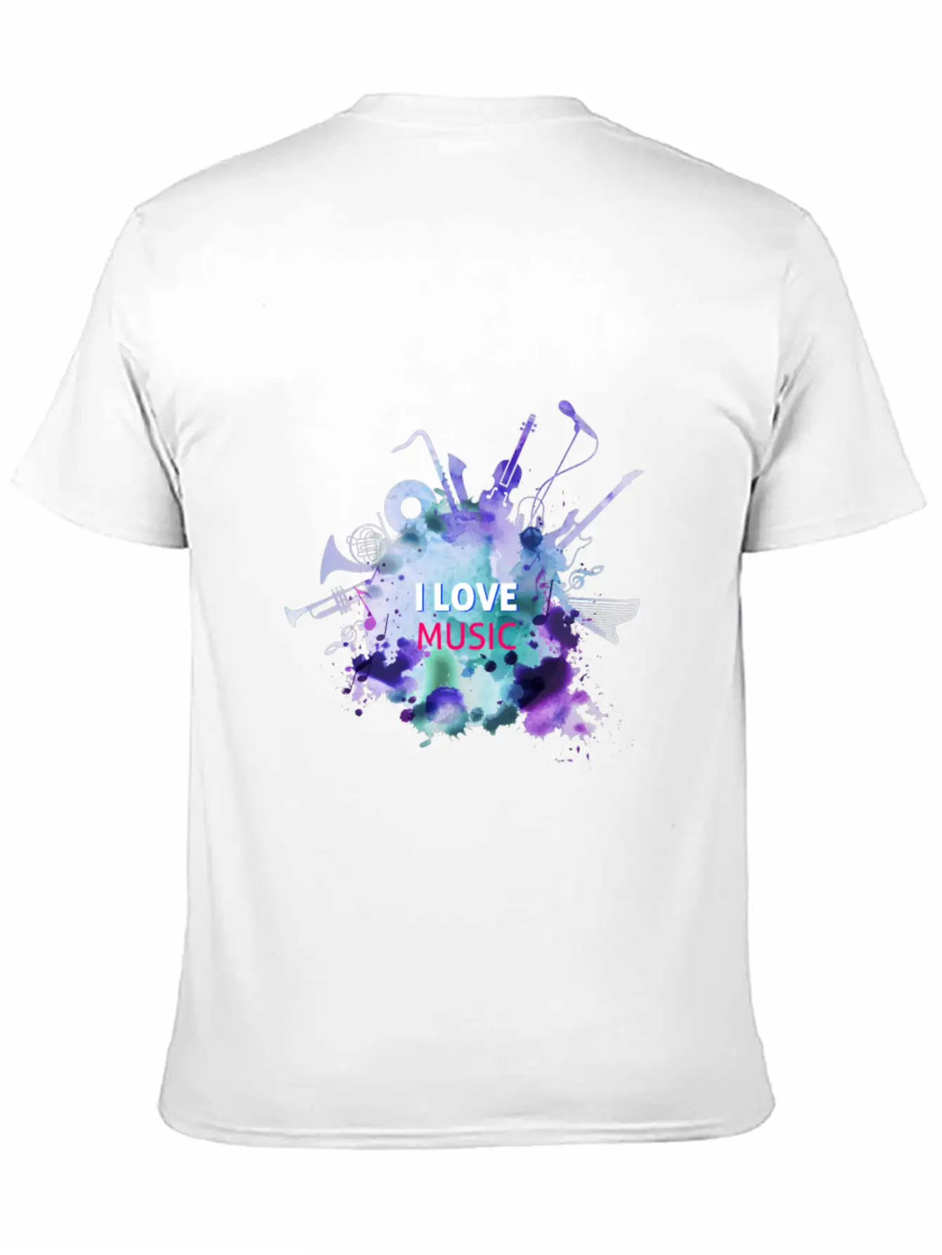 I Love Music Essential Cotton Tee For Daily Outfits – Unisex Style