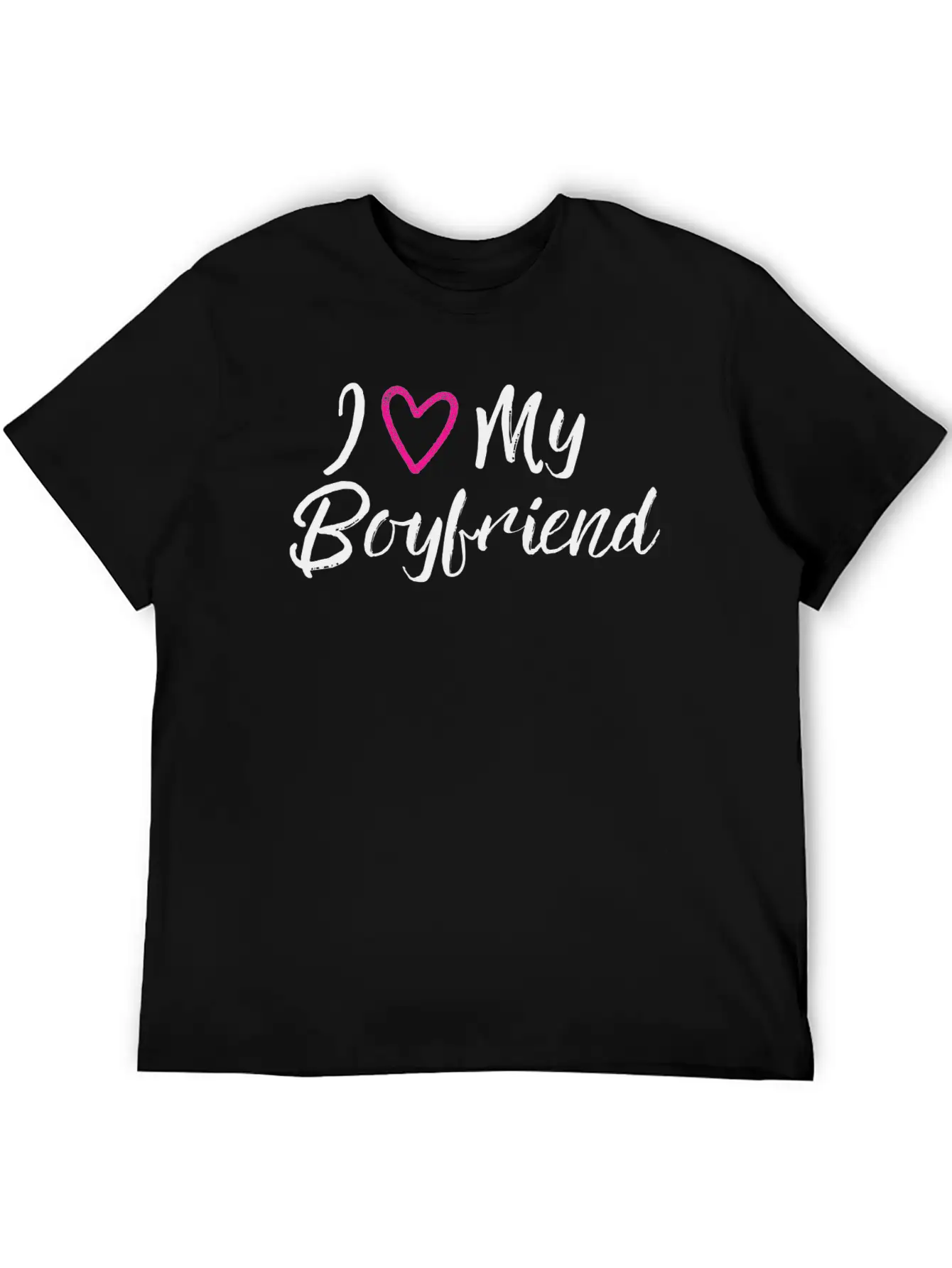 I Love My Boyfriend Unisex Short Sleeve Soft Cotton T-Shirt – Casual Everyday Wear