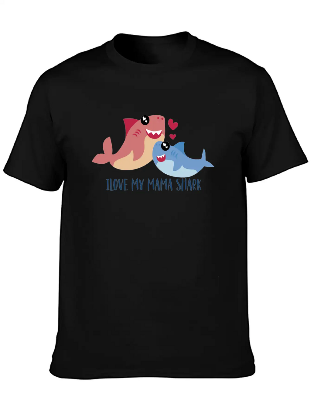 I Love My Mama Shark, Mama Shark, Shark Family Unisex Casual T-Shirt – Clean Design For Daily Comfort
