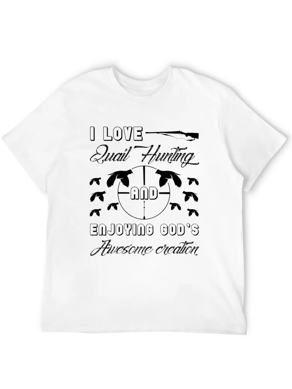 I Love Quail Hunting Shirt Unisex Casual T-Shirt – Clean Design For Daily Comfort