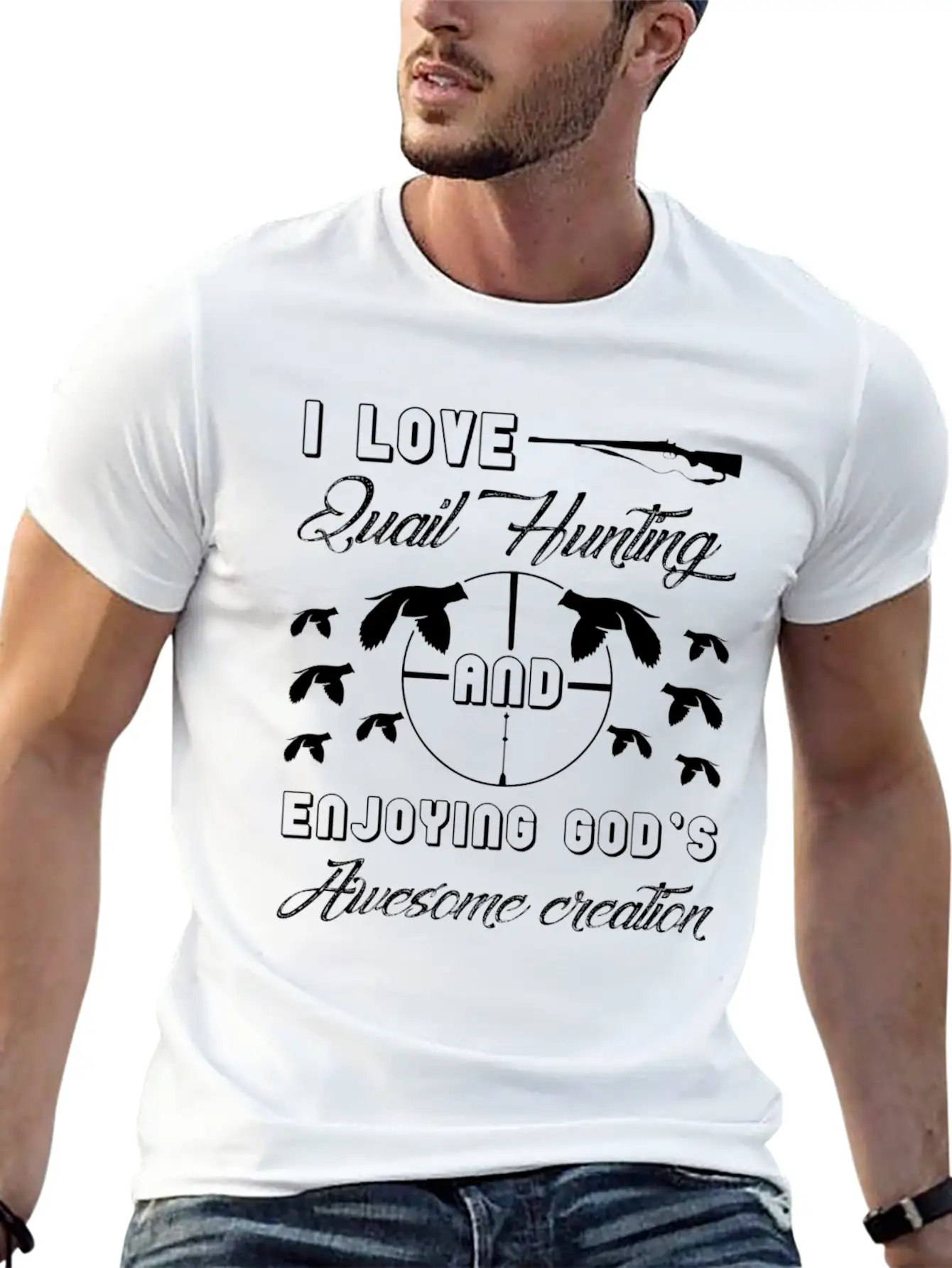 I Love Quail Hunting Shirt Unisex Casual T-Shirt – Clean Design For Daily Comfort