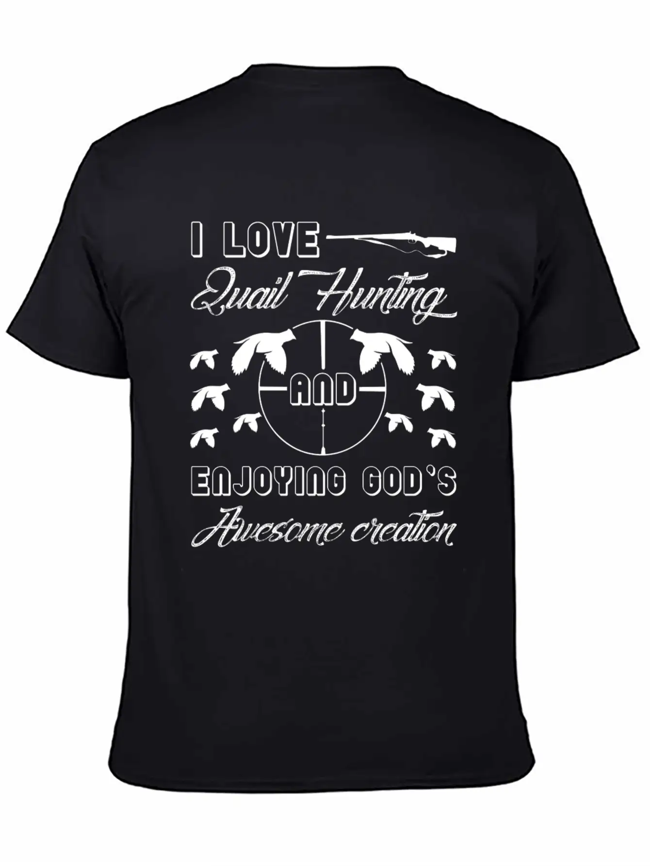 I Love Quail Hunting Shirt Unisex Casual T-Shirt – Clean Design For Daily Comfort