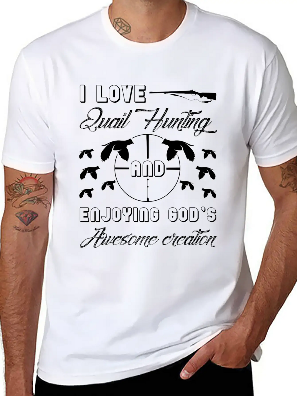 I Love Quail Hunting Shirt Unisex Casual T-Shirt – Clean Design For Daily Comfort