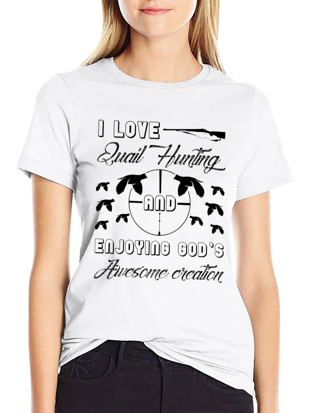 I Love Quail Hunting Shirt Unisex Casual T-Shirt – Clean Design For Daily Comfort