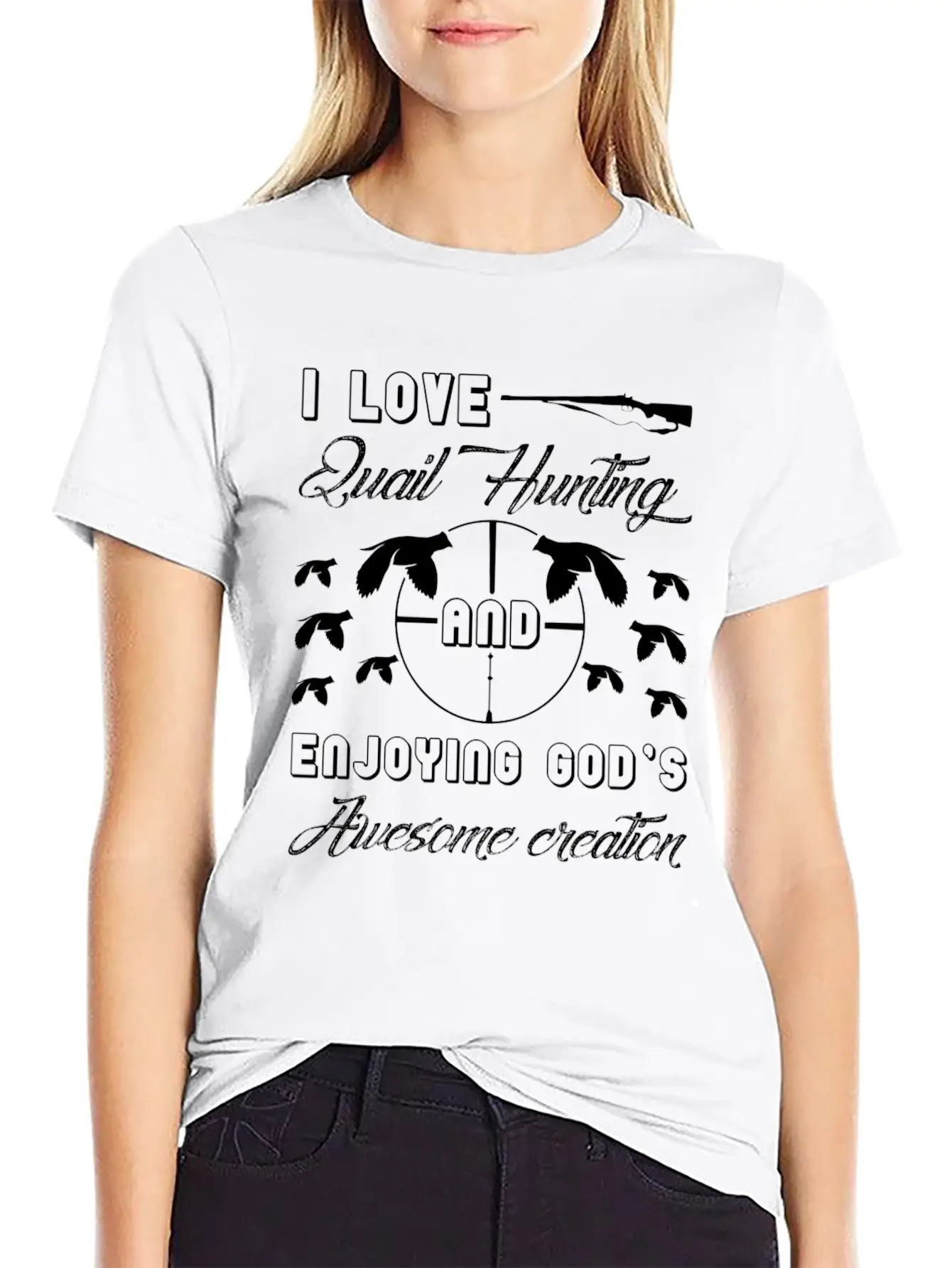 I Love Quail Hunting Shirt Unisex Casual T-Shirt – Clean Design For Daily Comfort