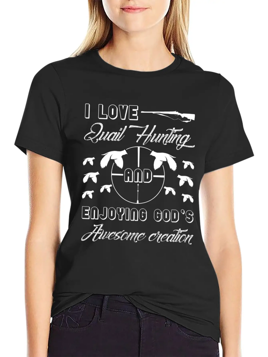 I Love Quail Hunting Shirt Unisex Casual T-Shirt – Clean Design For Daily Comfort