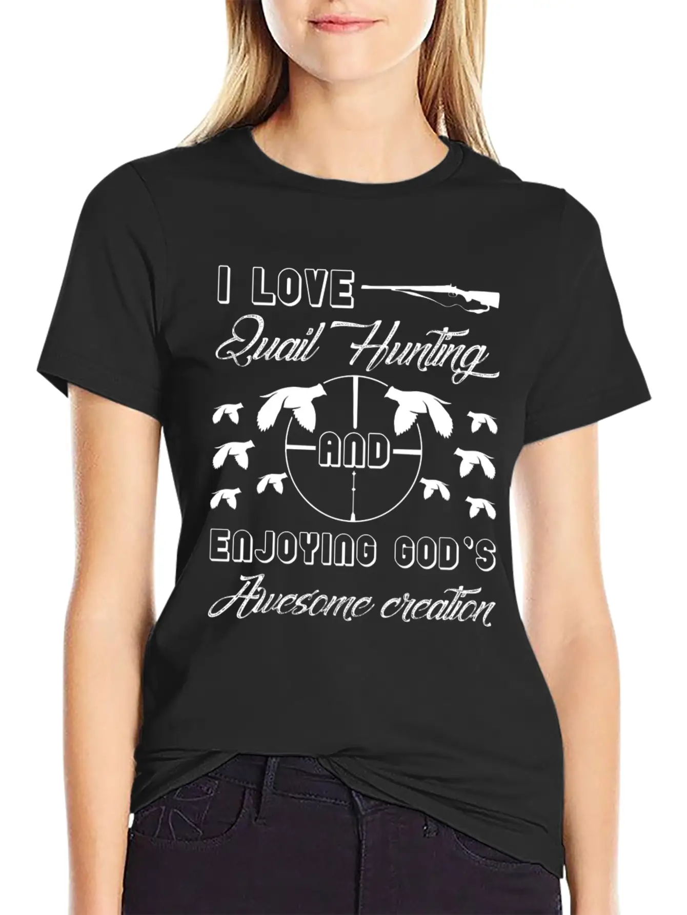 I Love Quail Hunting Shirt Unisex Casual T-Shirt – Clean Design For Daily Comfort