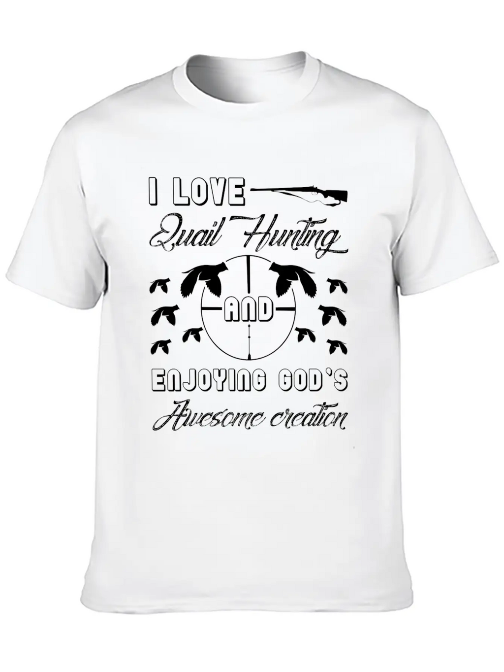 I Love Quail Hunting Shirt Unisex Casual T-Shirt – Clean Design For Daily Comfort