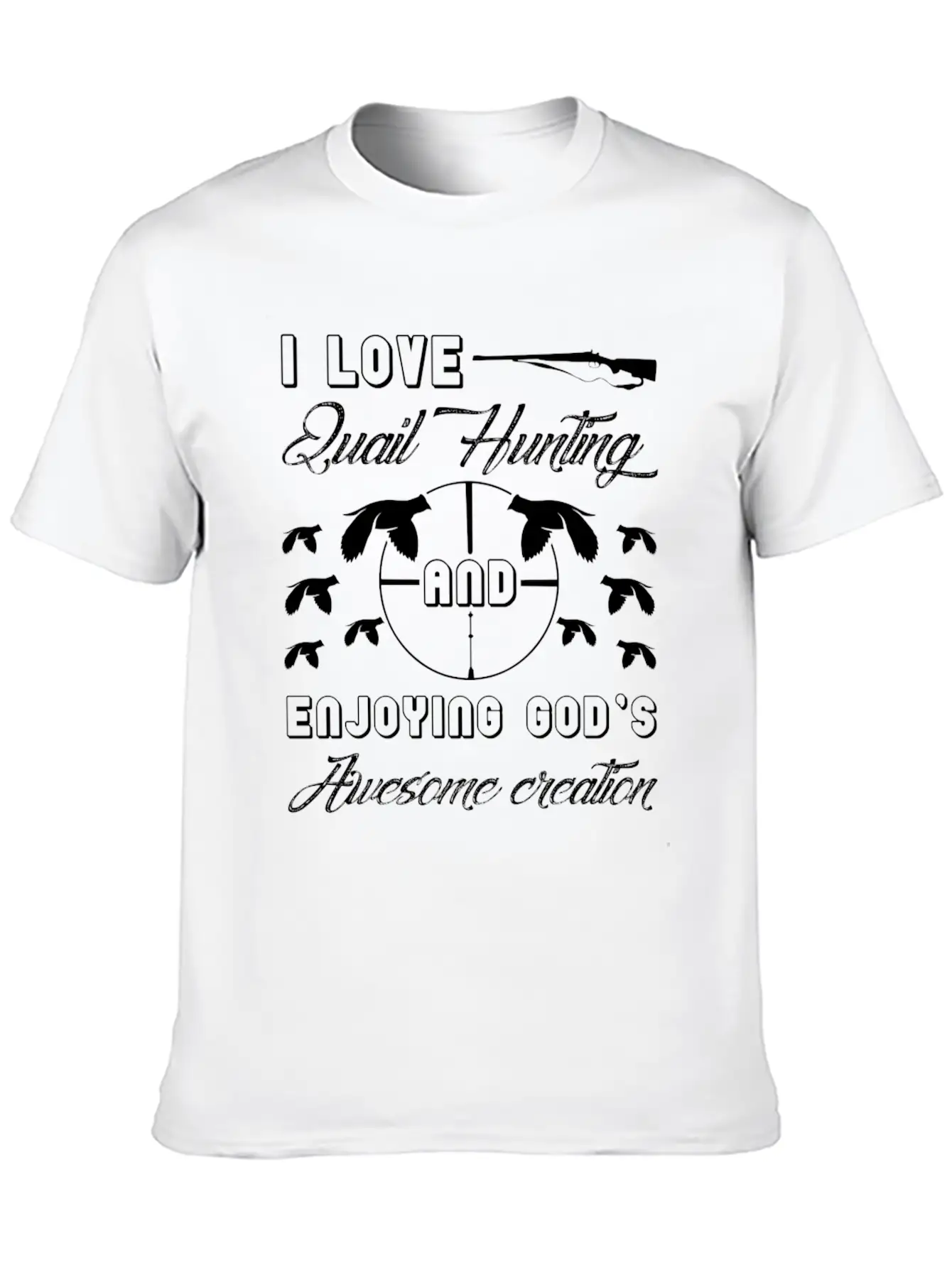 I Love Quail Hunting Shirt Unisex Casual T-Shirt – Clean Design For Daily Comfort