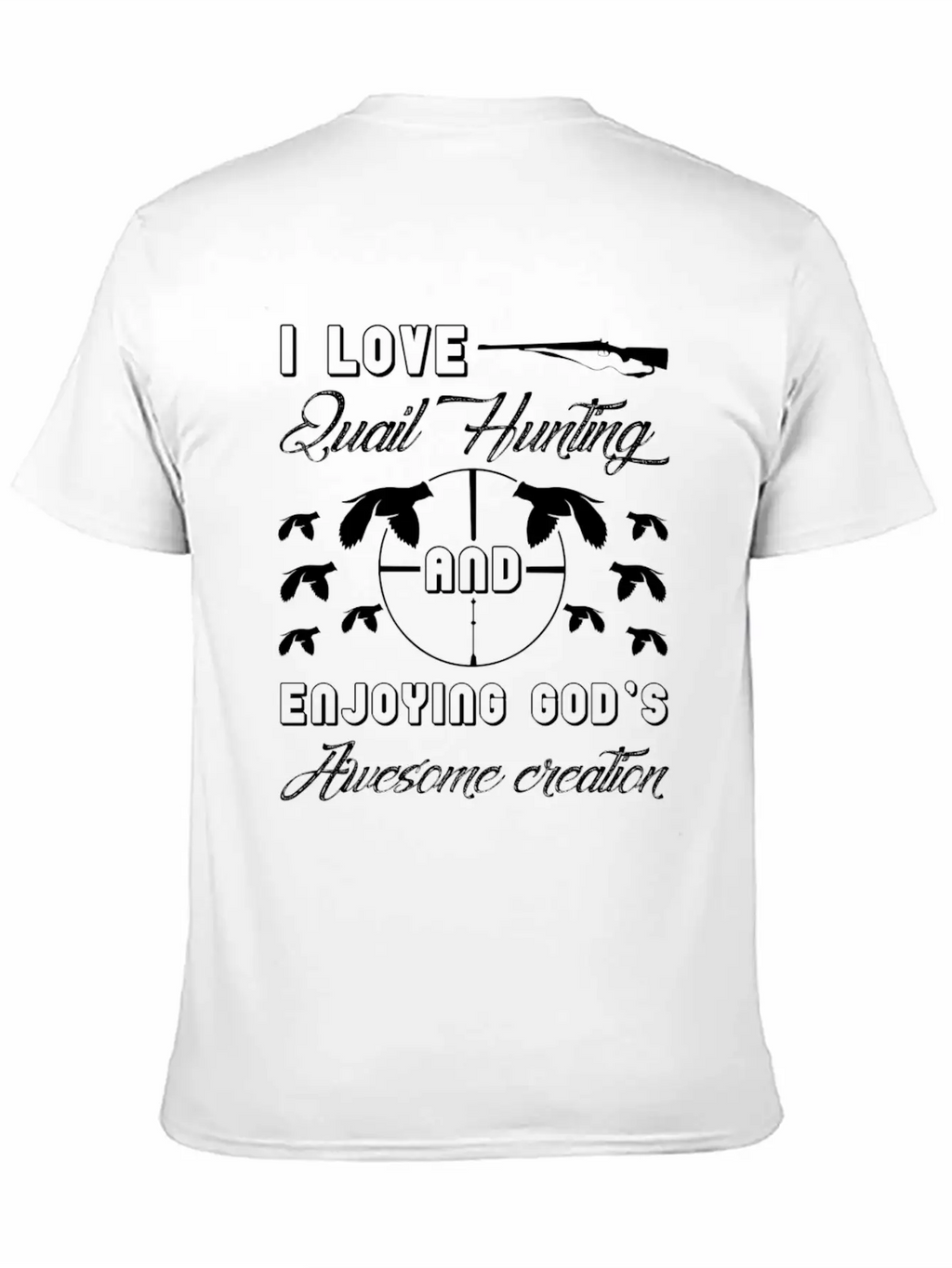I Love Quail Hunting Shirt Unisex Casual T-Shirt – Clean Design For Daily Comfort