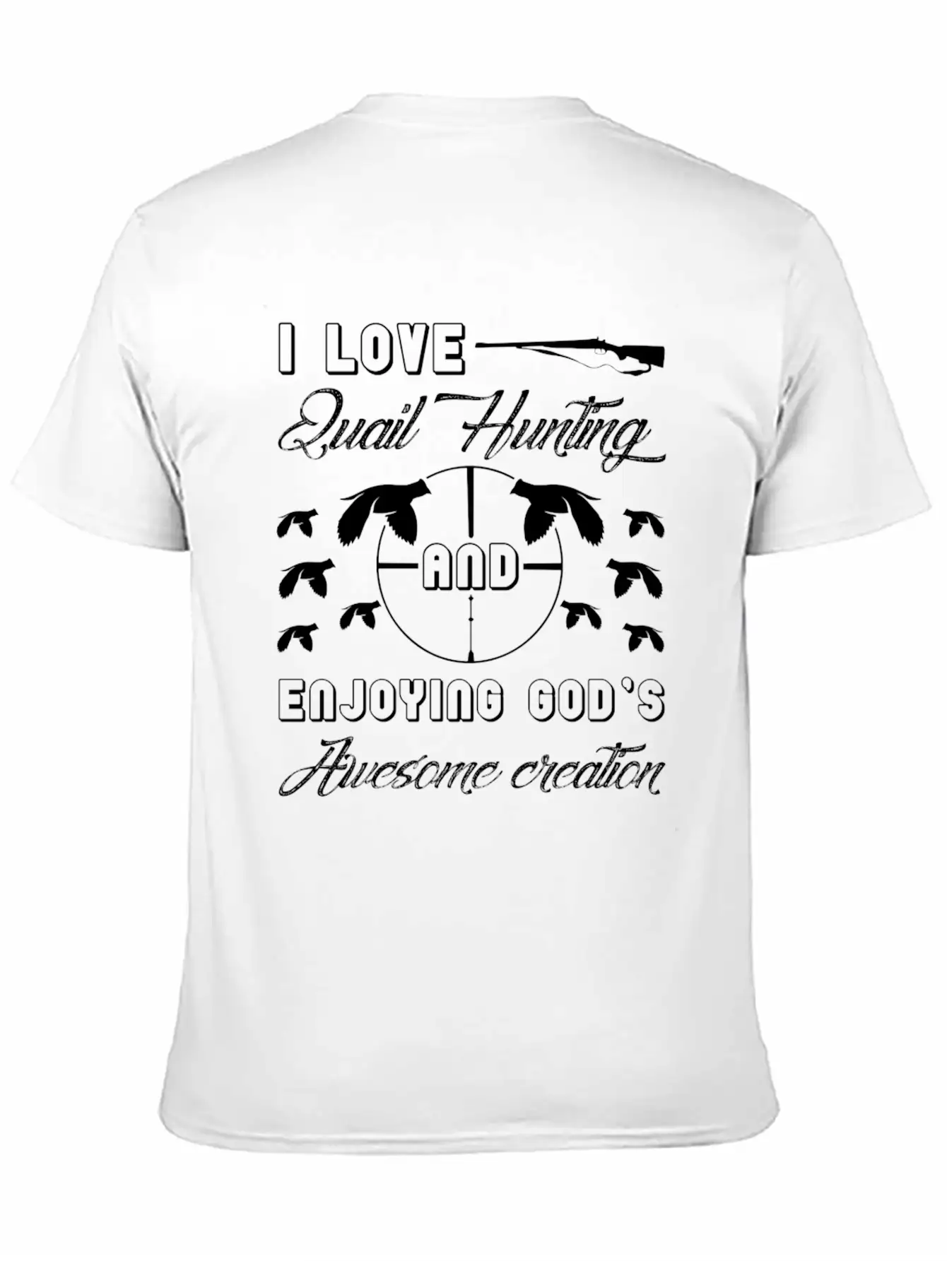 I Love Quail Hunting Shirt Unisex Casual T-Shirt – Clean Design For Daily Comfort
