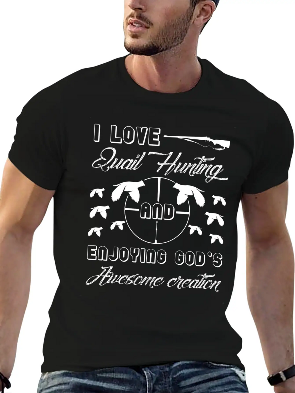 I Love Quail Hunting Shirt Unisex Casual T-Shirt – Clean Design For Daily Comfort