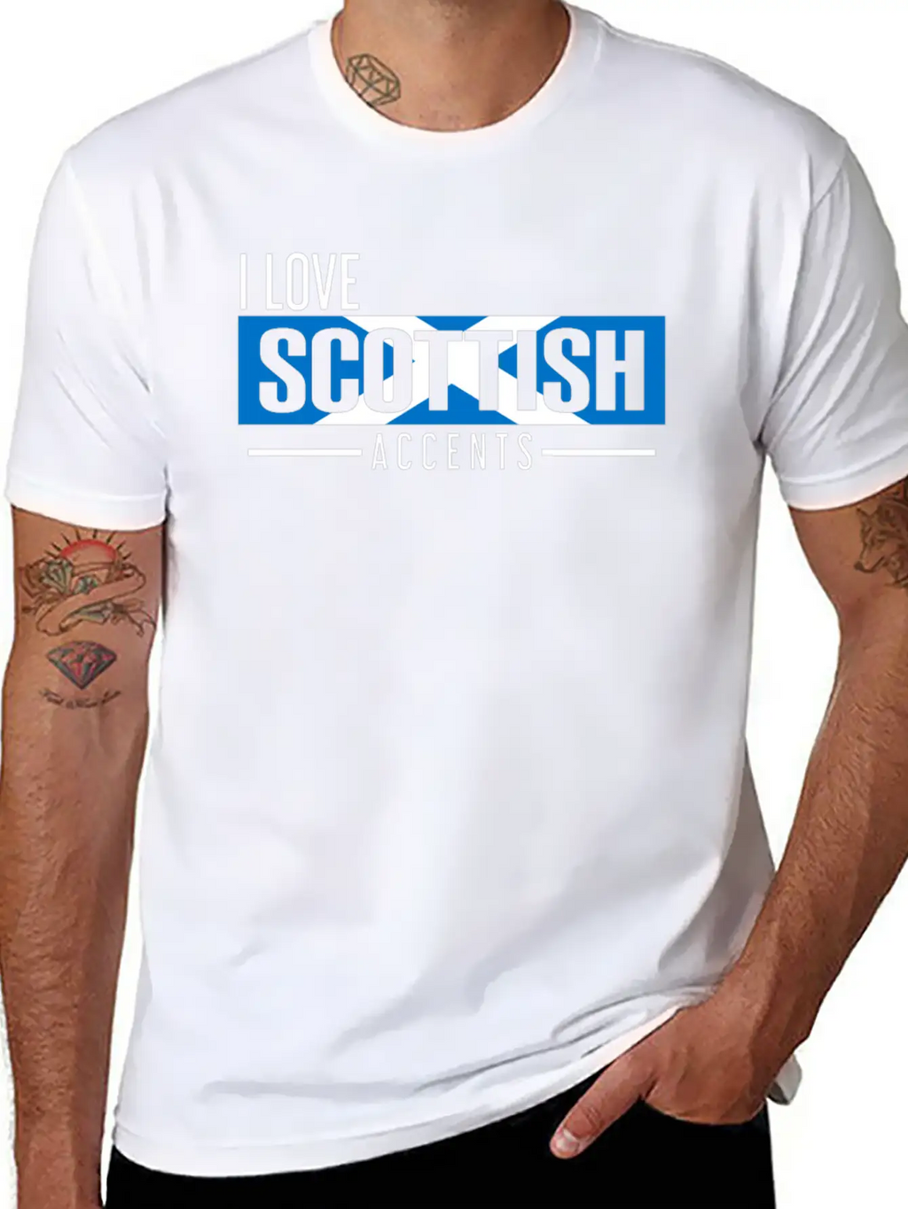 I Love Scottish Accents Mother Language Unisex Casual T-Shirt – Clean Design For Daily Comfort
