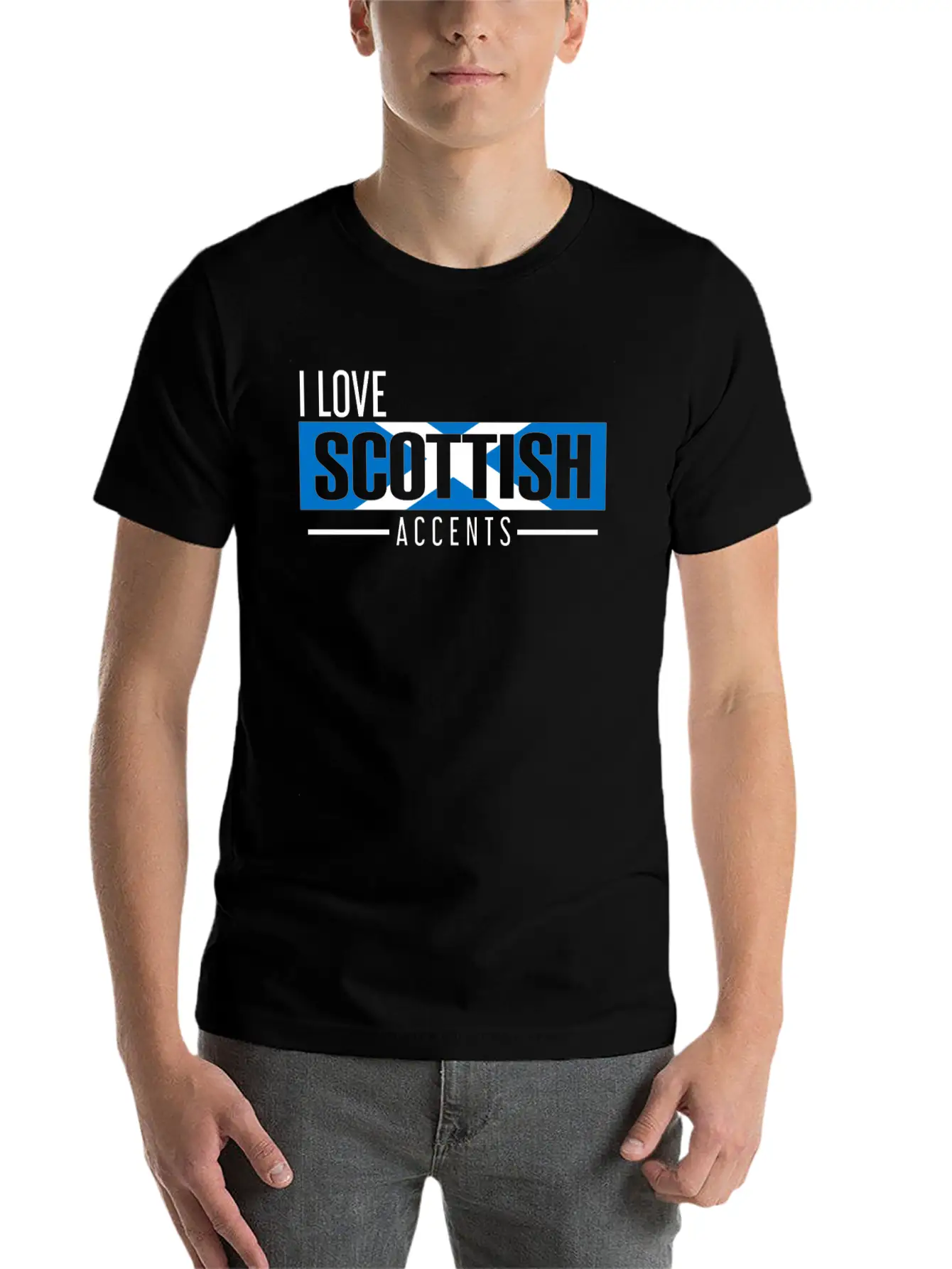 I Love Scottish Accents Mother Language Unisex Casual T-Shirt – Clean Design For Daily Comfort
