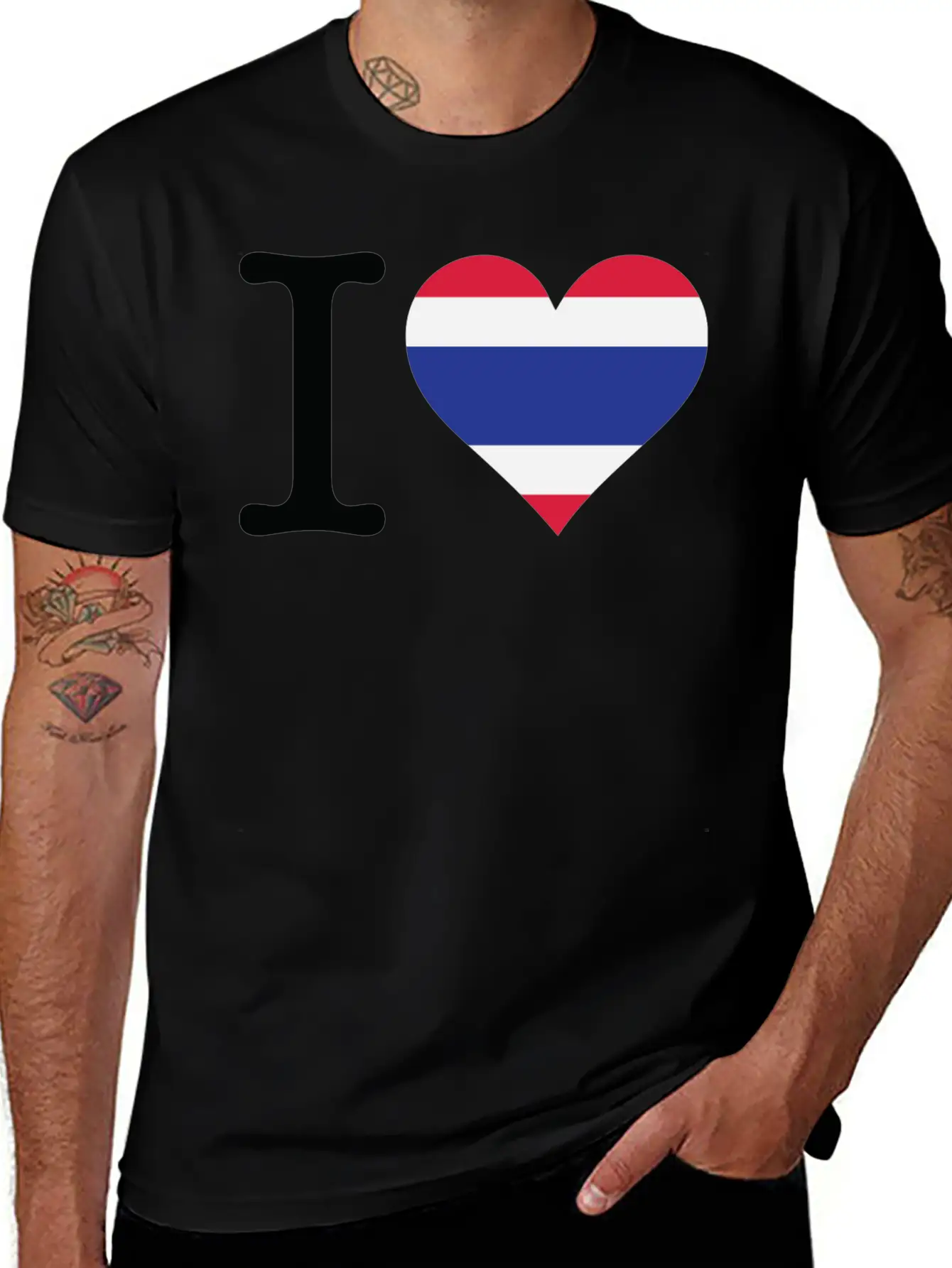 I Love Thailand Casual Graphic T-Shirt – Simple And Comfortable Daily Wear