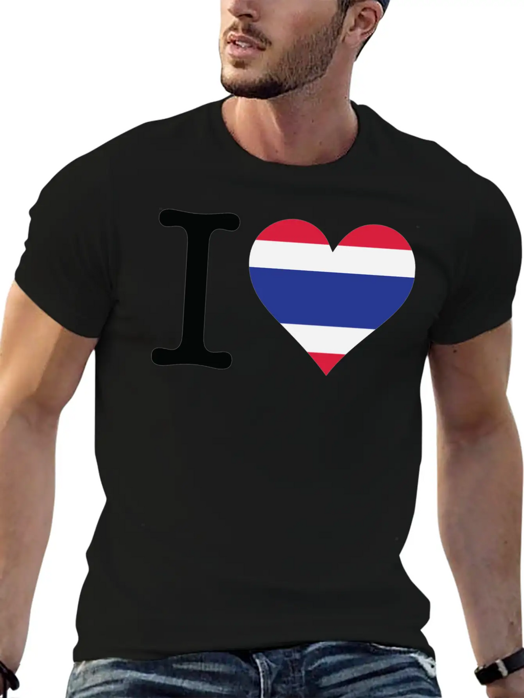 I Love Thailand Casual Graphic T-Shirt – Simple And Comfortable Daily Wear