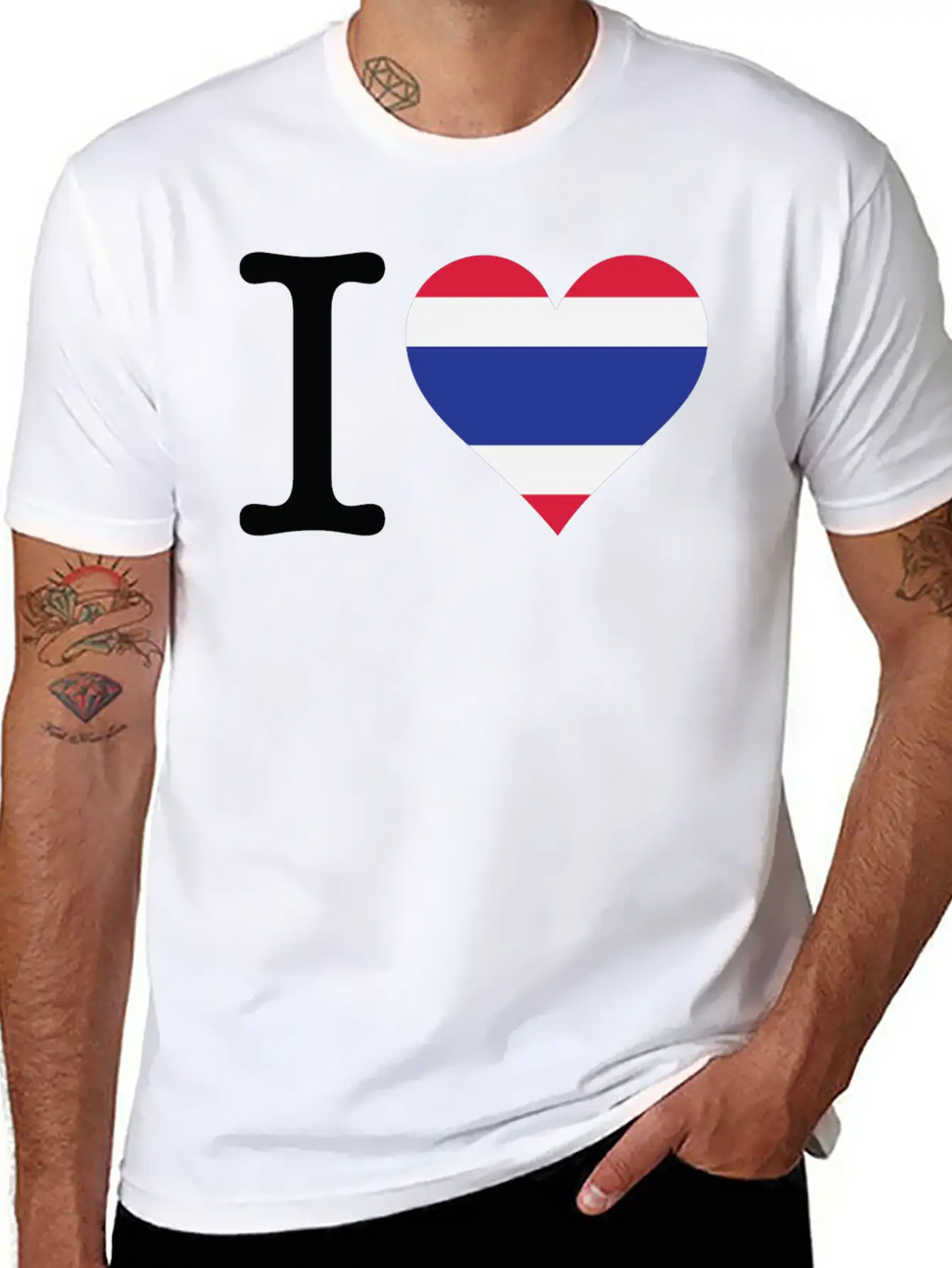 I Love Thailand Casual Graphic T-Shirt – Simple And Comfortable Daily Wear