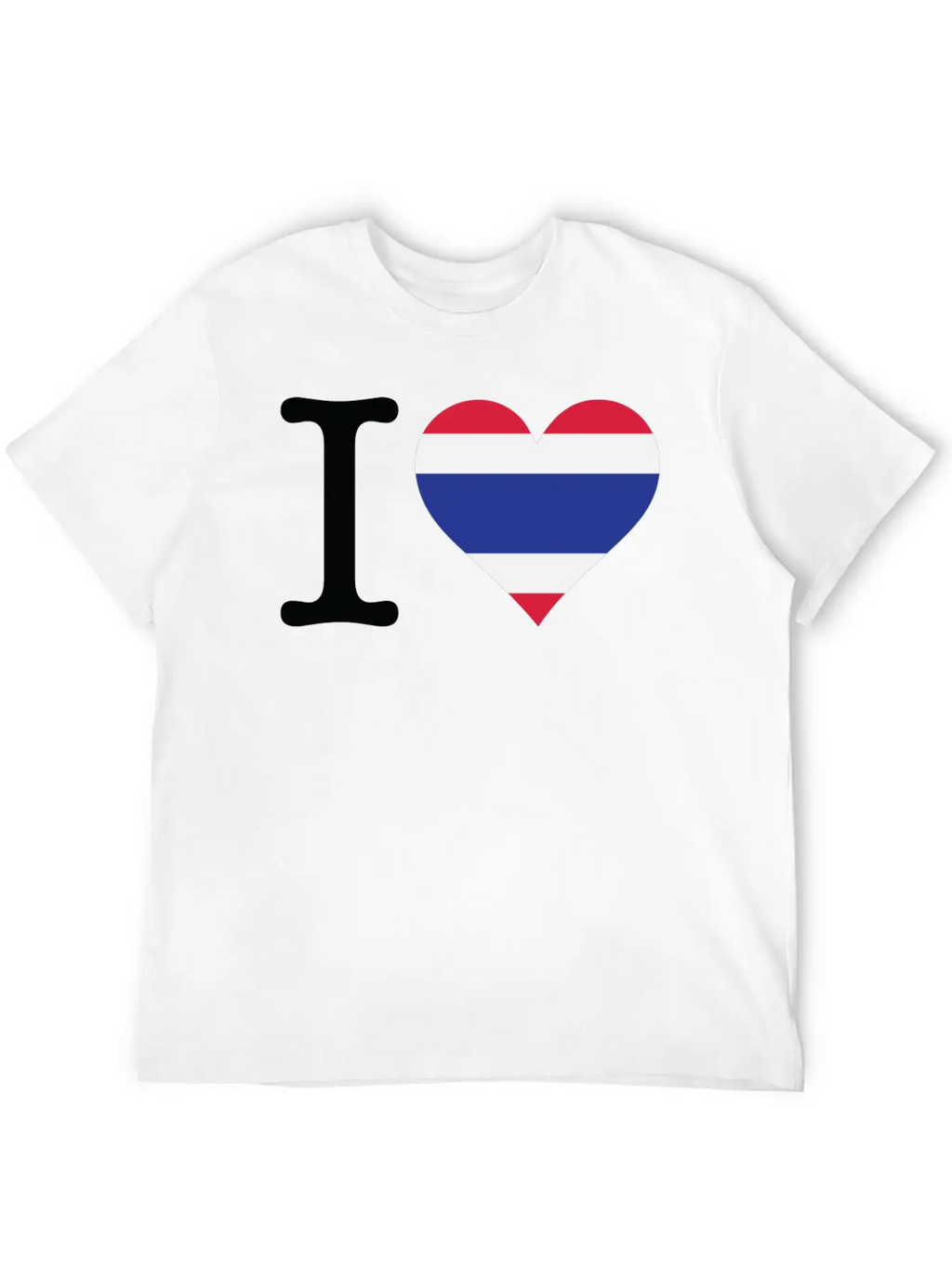 I Love Thailand Casual Graphic T-Shirt – Simple And Comfortable Daily Wear