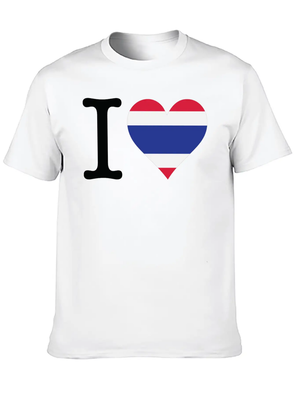 I Love Thailand Casual Graphic T-Shirt – Simple And Comfortable Daily Wear