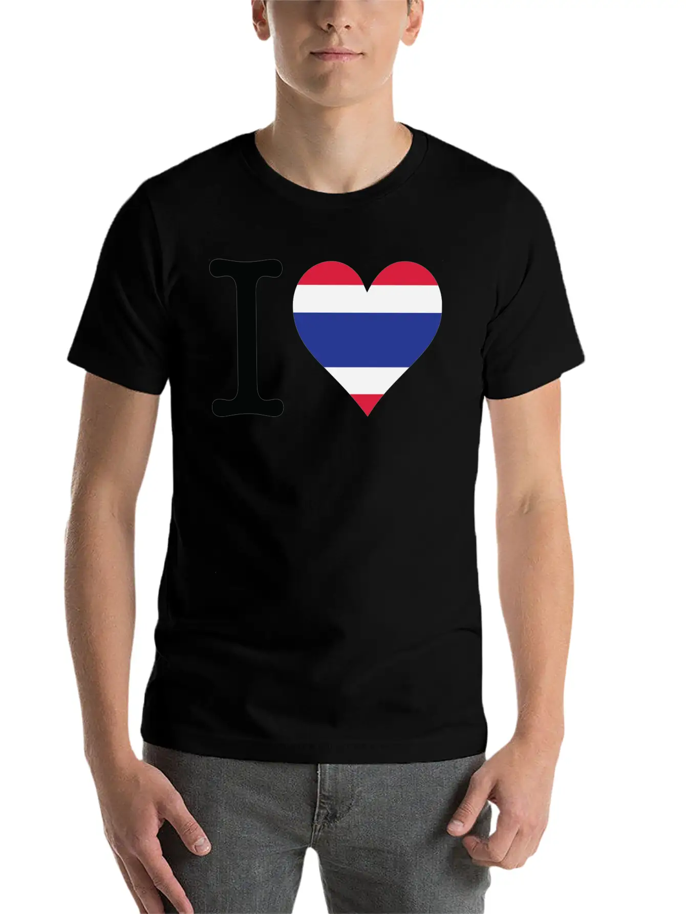 I Love Thailand Casual Graphic T-Shirt – Simple And Comfortable Daily Wear