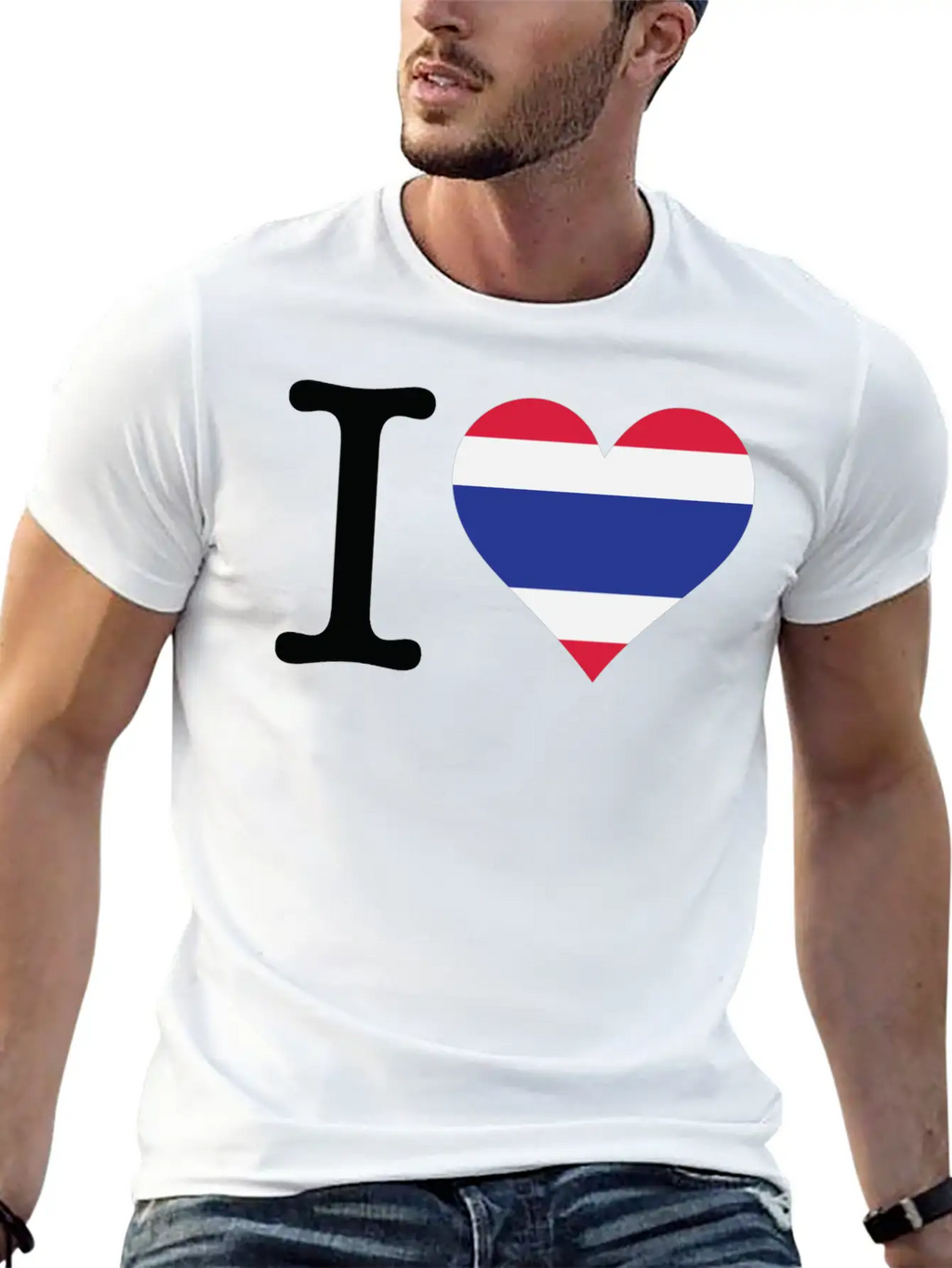 I Love Thailand Casual Graphic T-Shirt – Simple And Comfortable Daily Wear